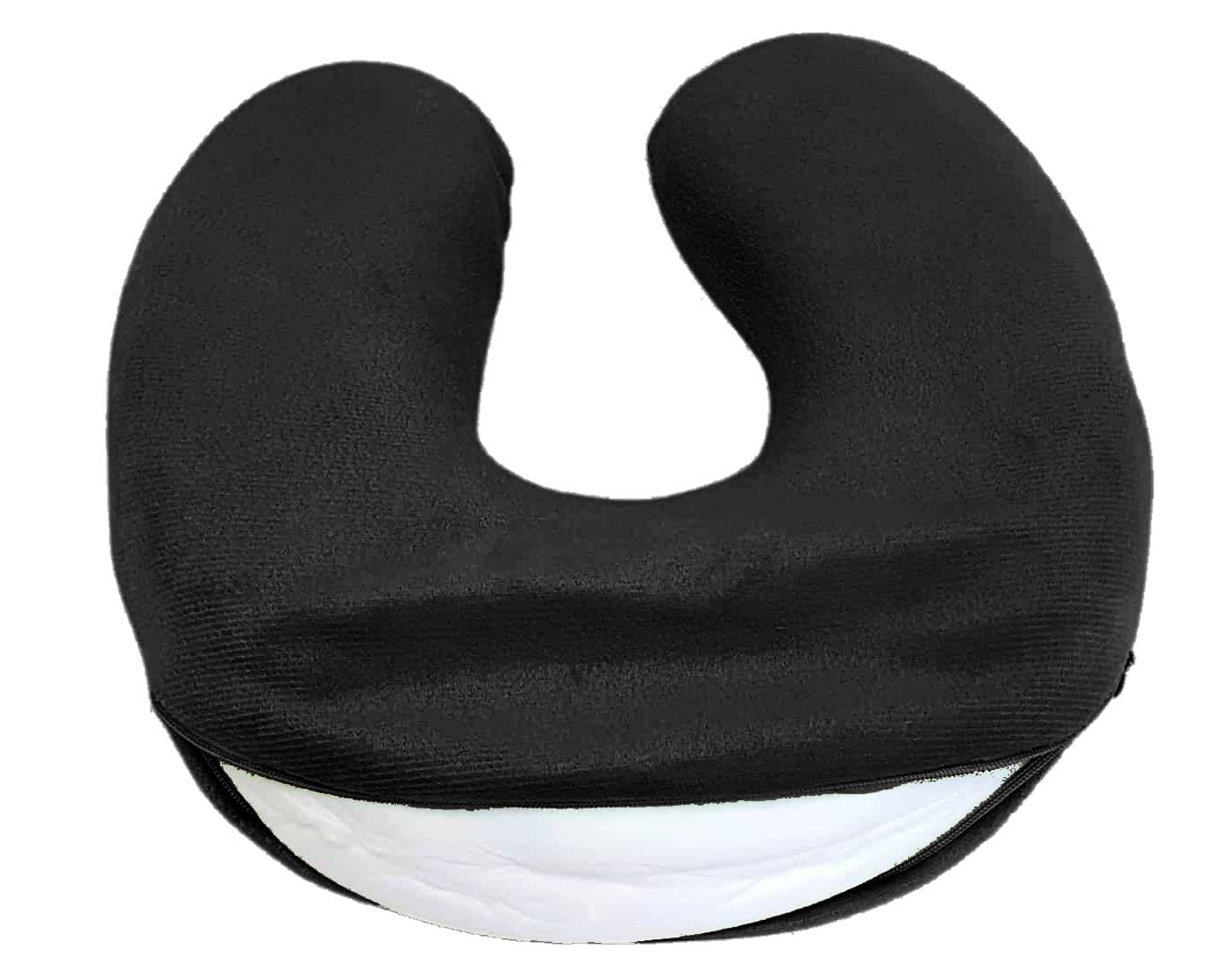 Perna calatorie SOMNART din spuma Memory cul NEGRU dimensiune 32x32x8 - 3