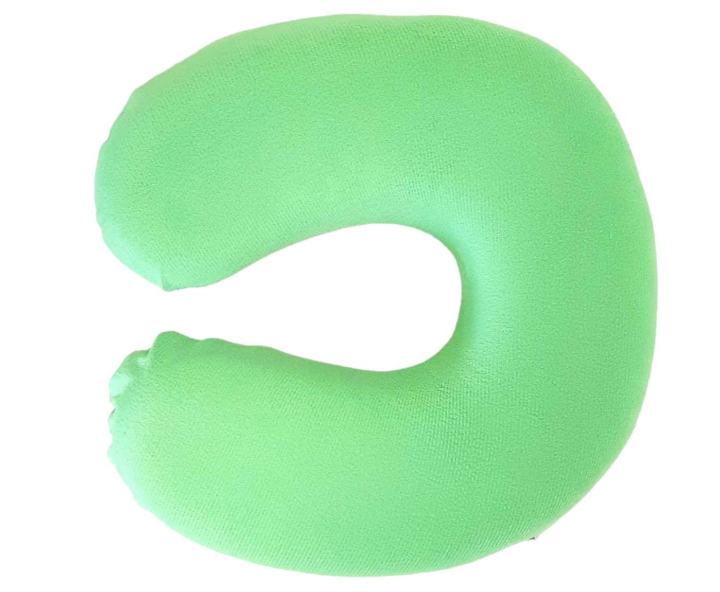 Perna calatorie SomnART, spuma Memory, verde, 32x32x8 - 2