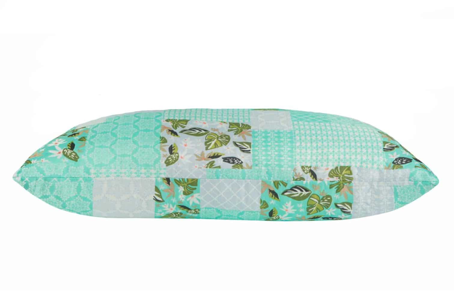 Perna SomnART Green Flowers, 50x70 cm, microfibra - 2