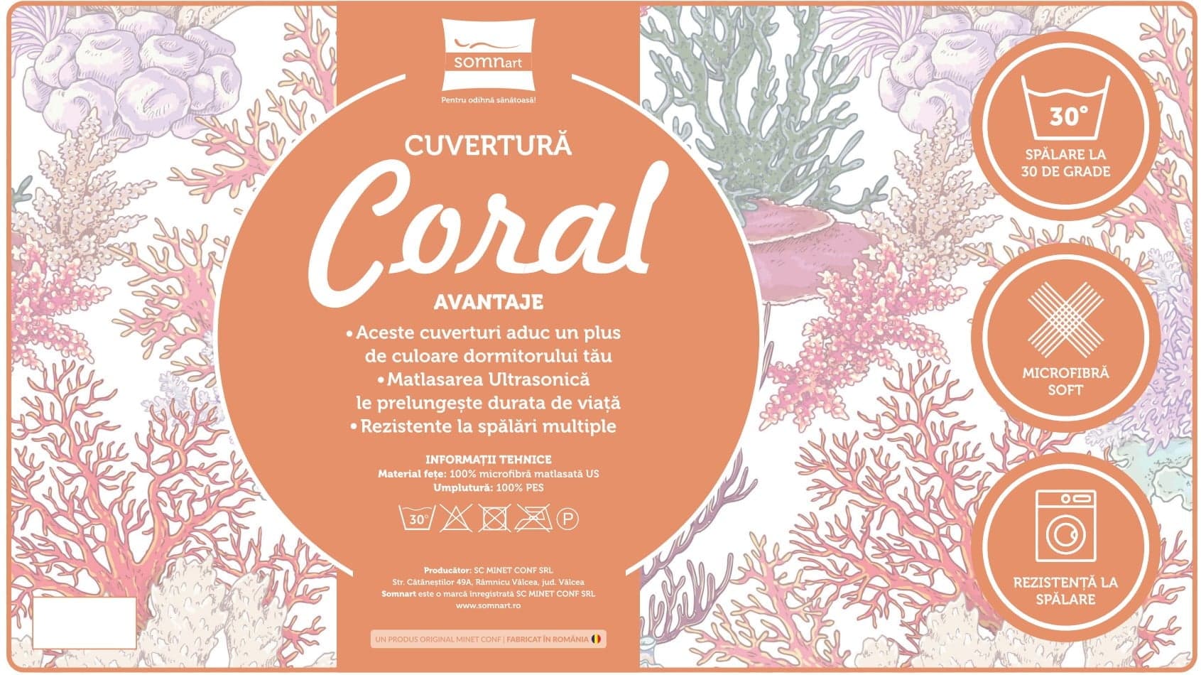 Cuvertura  Microfibra, fill 80 g, Microfibra, 210X240, LAVANDER - 2