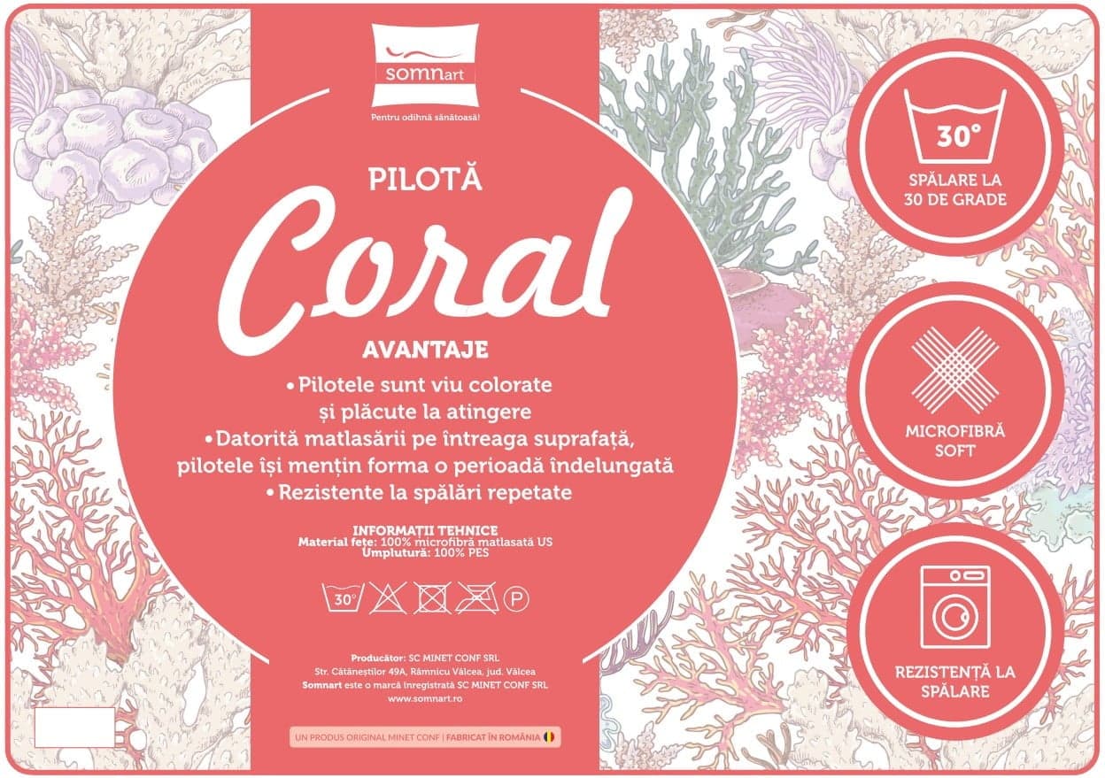 Pilota Coral microfibra Surf Spray Vernil, Fill 300 g/mp, 200x220 cm - 3