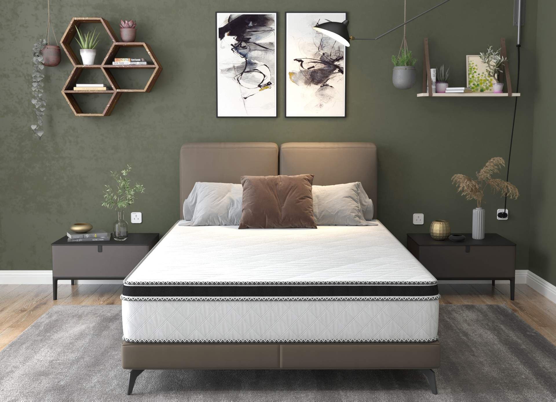 Saltea cu arcuri SomnART FERMO 120x200, înălțime 30 cm, superortopedica, husă matlasată, duritate extra ferma - 17