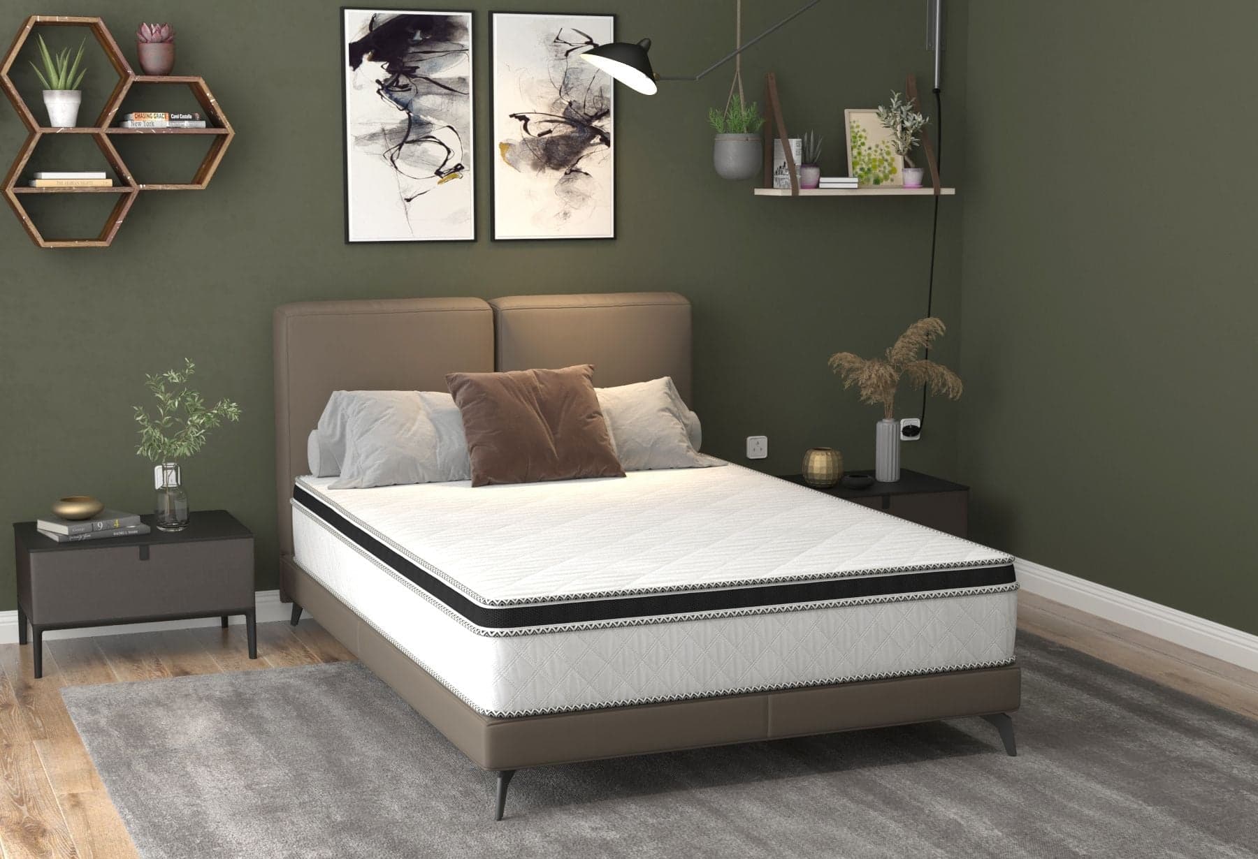 Saltea cu arcuri SomnART FERMO 120x200, înălțime 30 cm, superortopedica, husă matlasată, duritate extra ferma - 13
