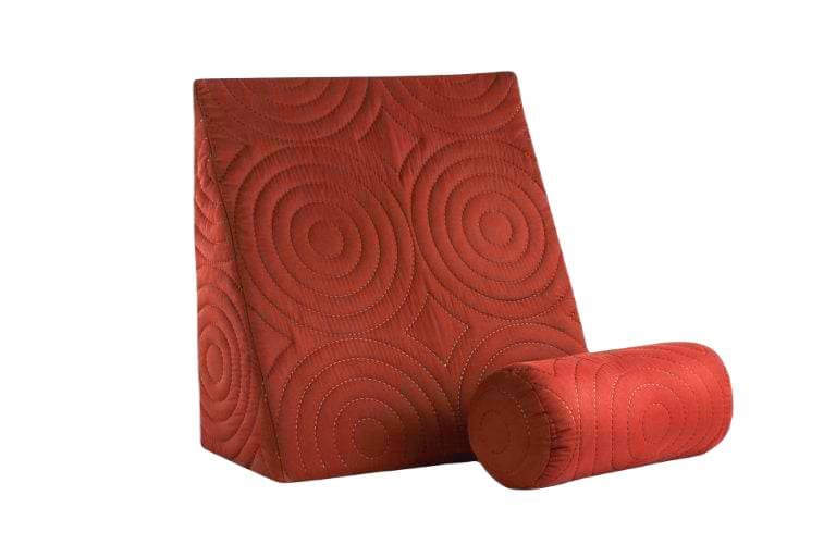 Perna Relax TV 60x68x30cm, ortopedica pentru citit, antireflux, cu husa detasabila, confortabila si rezistenta la spalari multiple la 40 grade, Rosu - 2