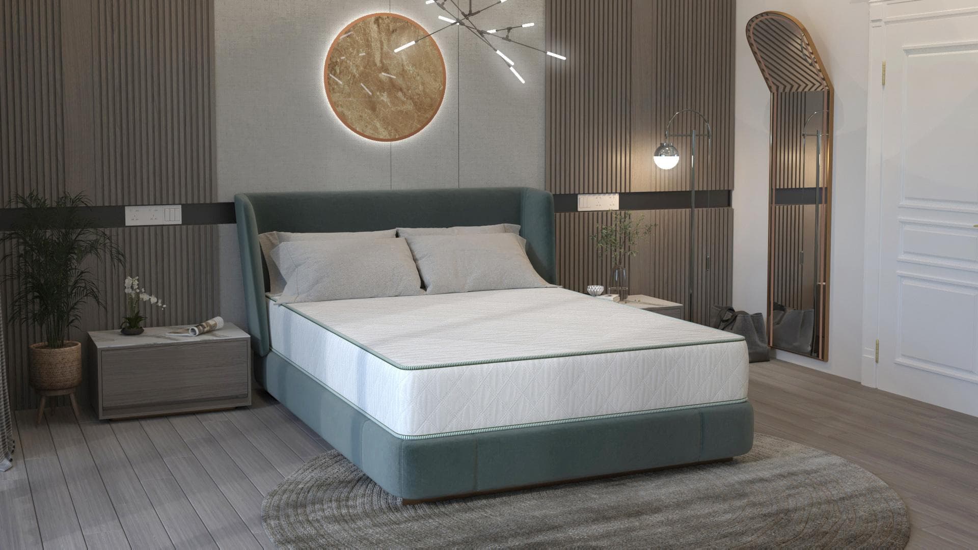 Saltea cu arcuri SomnART LETTO Plus 80x200, înălțime 24 cm, ortopedică, husă matlasată, duritate tare - 14