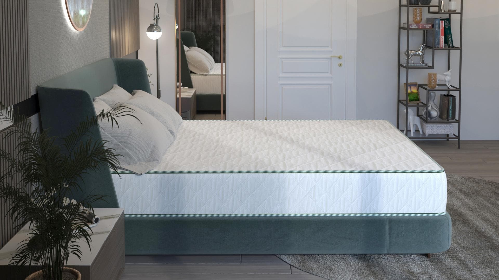 Saltea cu arcuri SomnART LETTO Plus 80x200, înălțime 24 cm, ortopedică, husă matlasată, duritate tare - 15