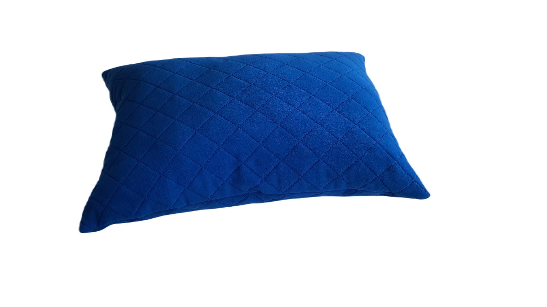 Perna 50x70 matlasata micropolar moale si pufos PolarTech tip Cocolino, culoare Palace Blue, Somnart, vidata - 2