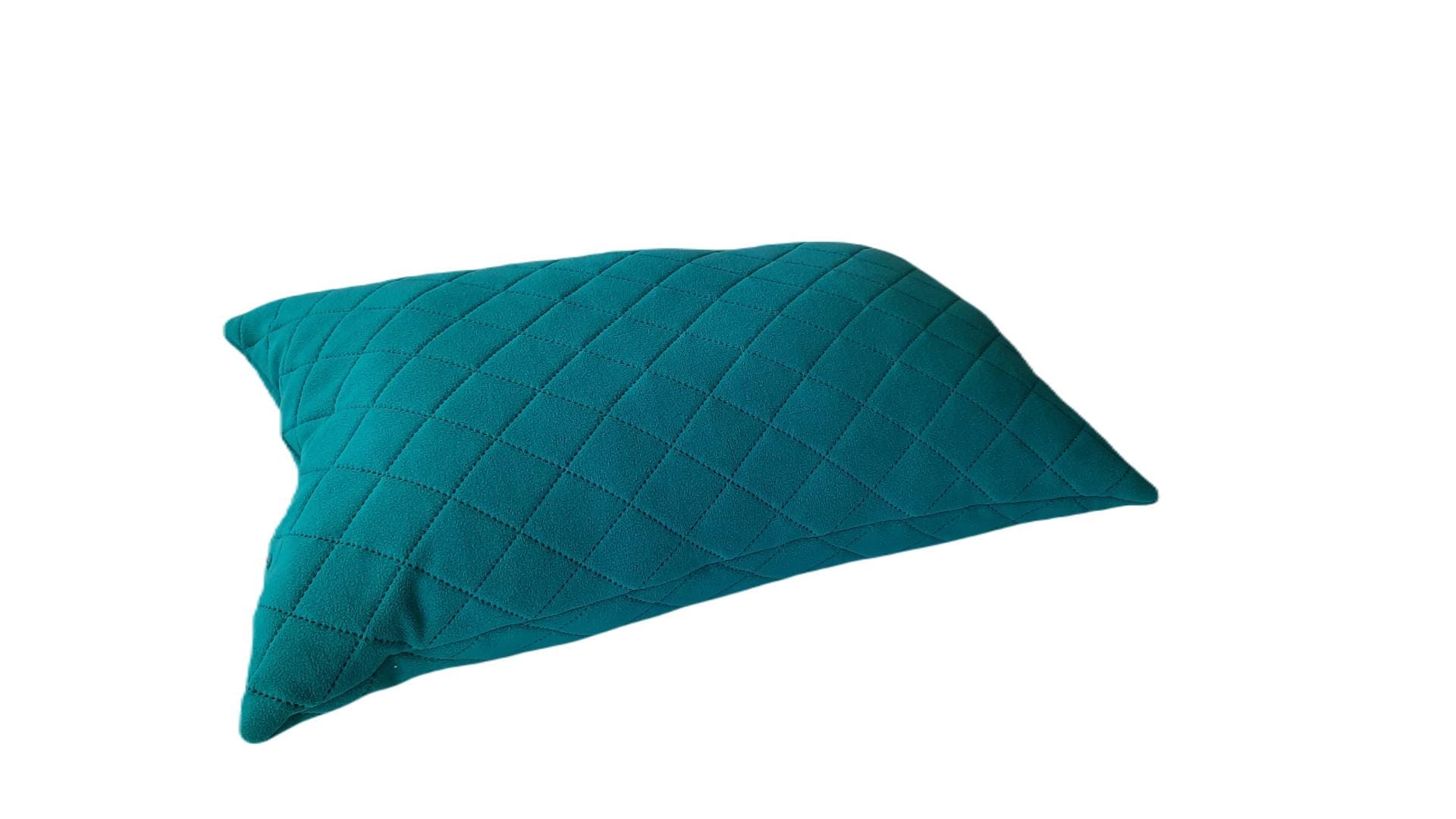 Perna 50x70 matlasata micropolar moale si pufos PolarTech tip Cocolino, culoare Emerald, Somnart, vidata - 2