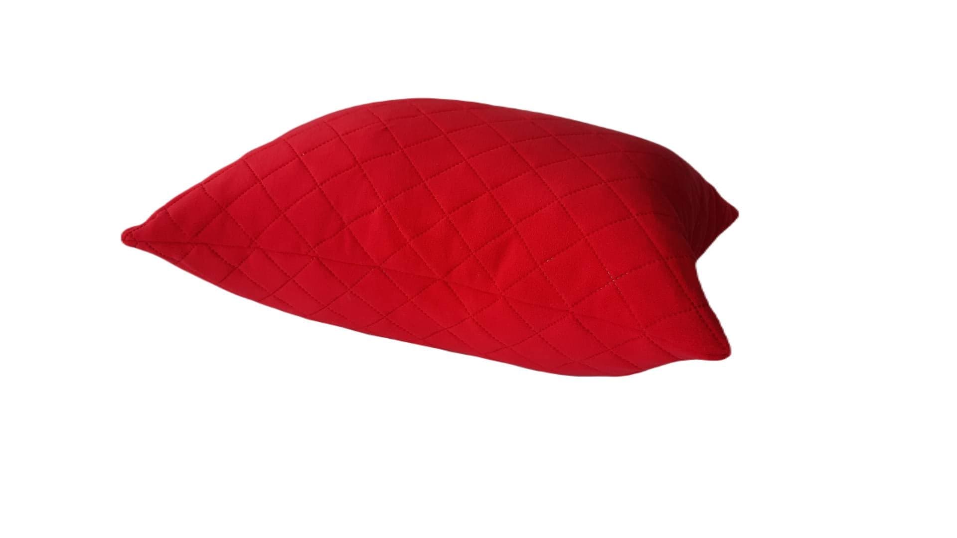 Perna 40x60 matlasata micropolar moale si pufos PolarTech tip Cocolino, culoare Red, Somnart, vidata - 2
