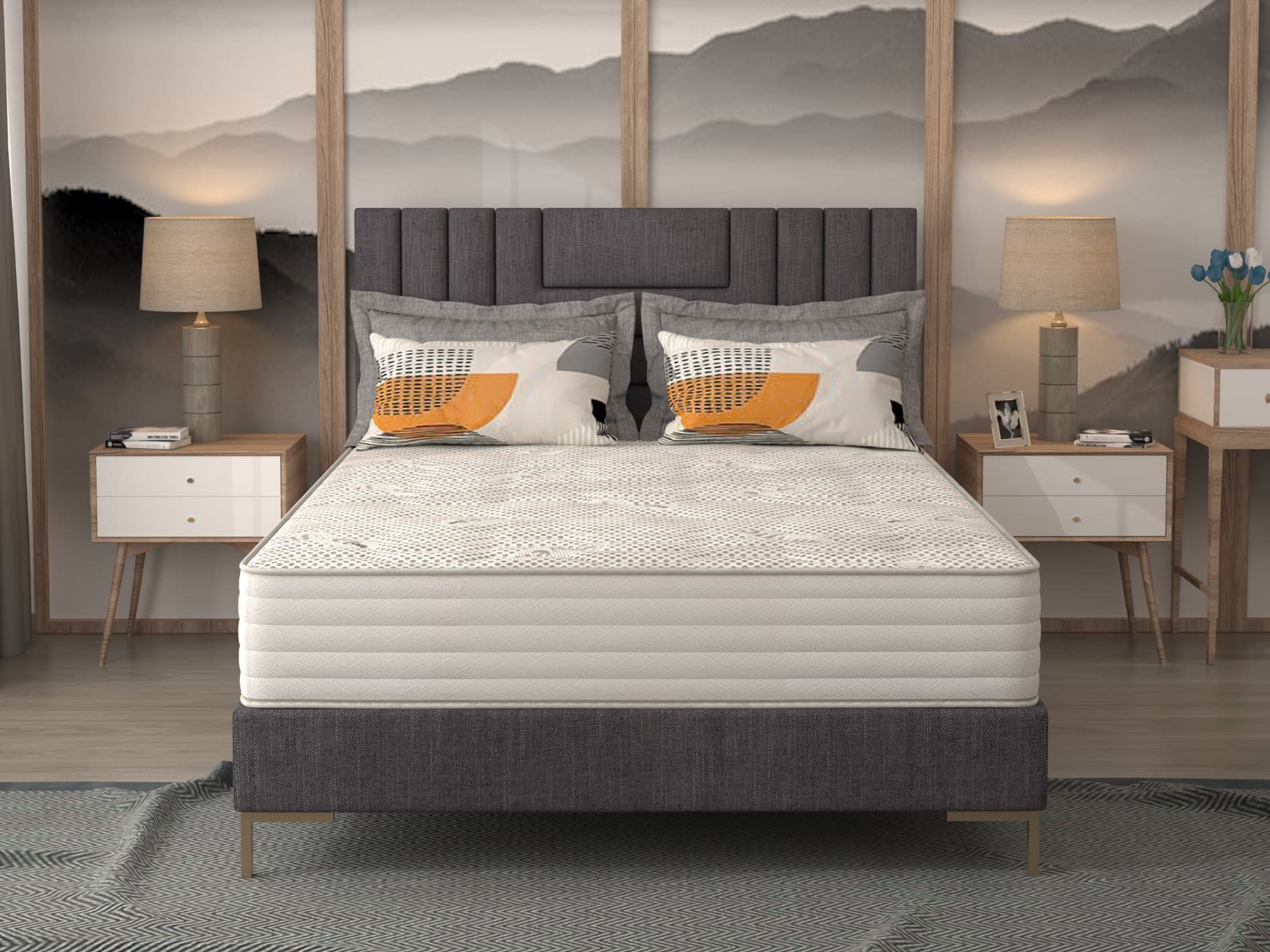 Saltea cu arcuri Silver Protect 4 HOTEL 180x200, inaltime 25 cm, ortopedica, duritate extra ferma - 10