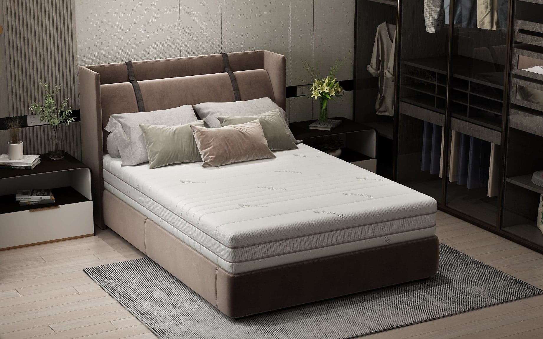Saltea cu memorie Somnart Memory Tencel 140x200, înălțime 26 cm, 7 zone, aerisiere 3D AirMesh, husa detasabila si lavabila, fermiate medie - 12