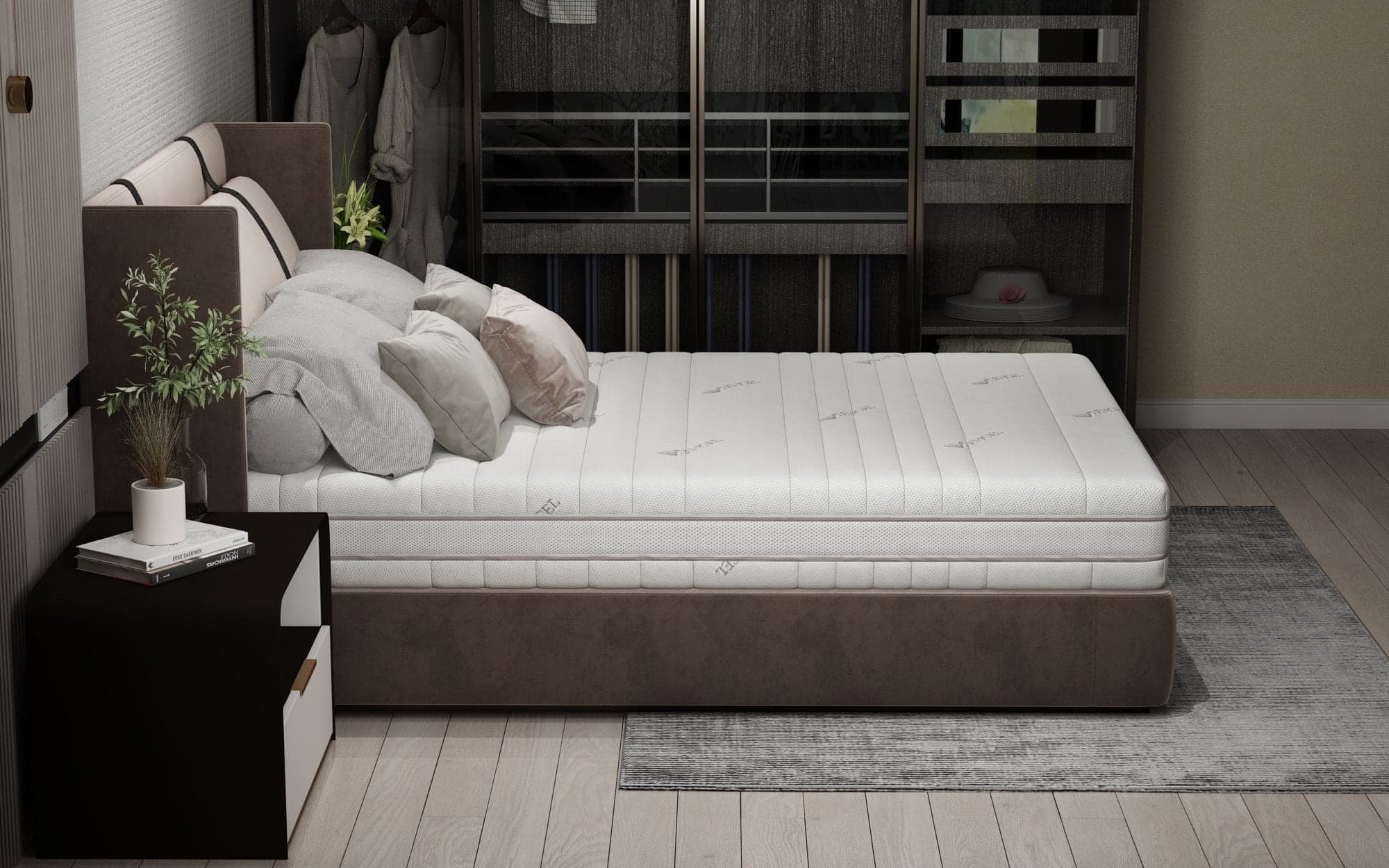 Saltea cu memorie Somnart Memory Tencel 140x200, înălțime 26 cm, 7 zone, aerisiere 3D AirMesh, husa detasabila si lavabila, fermiate medie - 13