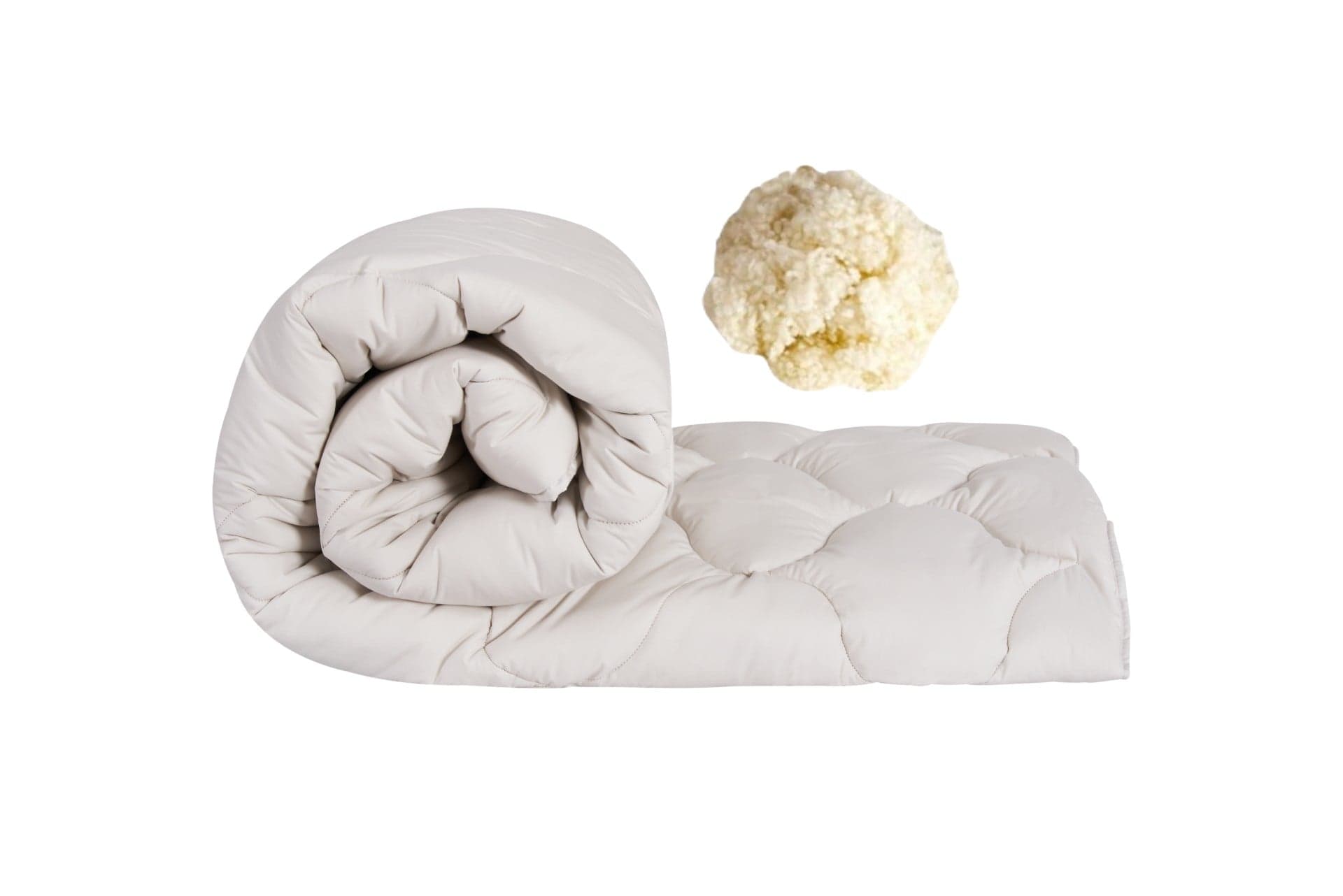 Pilota calduroasa de iarna matlasata Wooltex Benessere Somnart, 200x220 cm, umplutura lana, 600 g/m², tesatura 100% bumbac