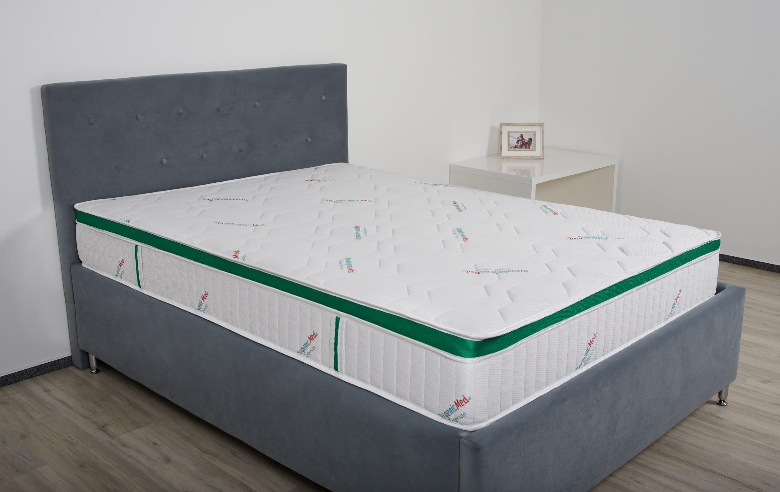 Saltea cu arcuri HypoallergenicMed Primo Protect 90x200, înălțime 23 cm, ortopedică, husă tratament antialergic,  fermitate mediu-tare, sistem aerisire 3D - 10