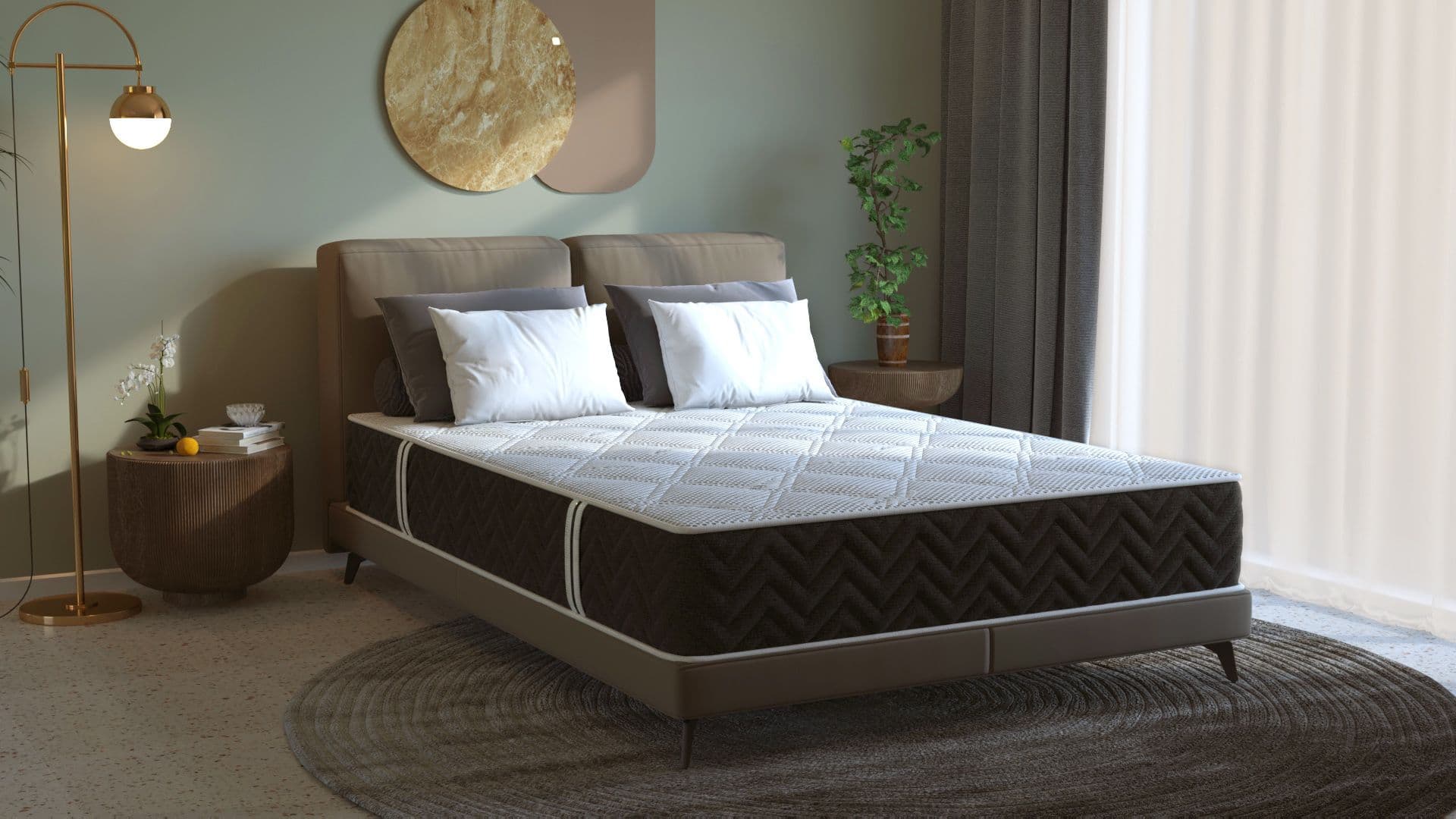 Saltea cu arcuri Pocket Somnart 2Face Confort 120x200, inaltime 22 cm, husa nedetasabila, manere, fermitate medie - 20