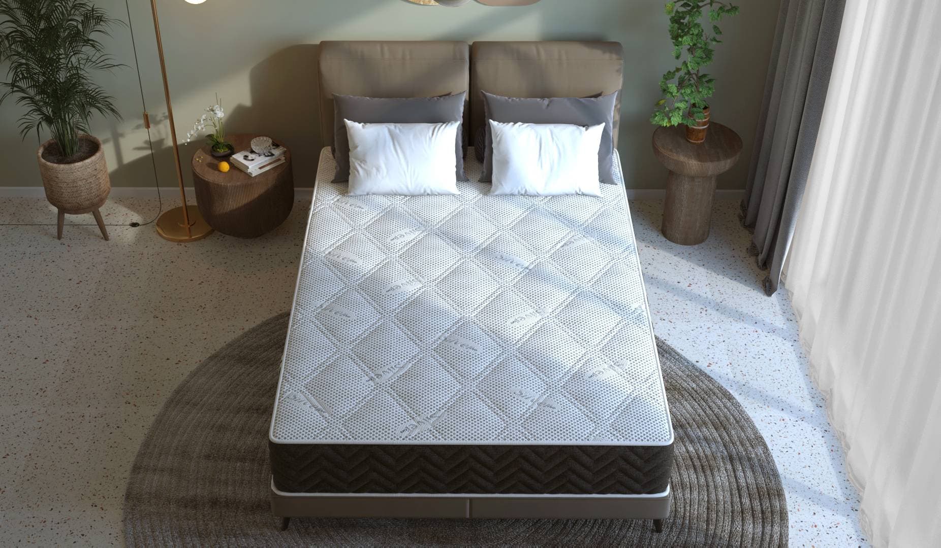Saltea cu arcuri Pocket Somnart 2Face Confort 120x200, inaltime 22 cm, husa nedetasabila, manere, fermitate medie - 17