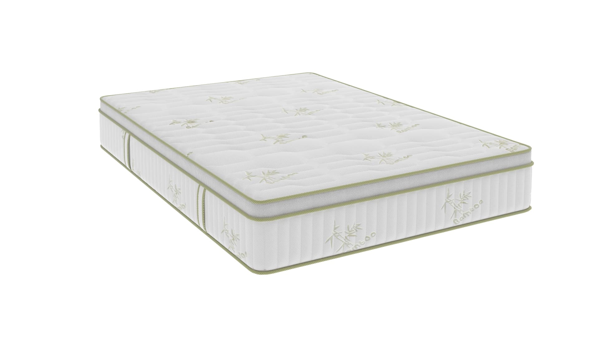Saltea cu memorie si arcuri Bambus Super Confort Pocket Multilayer 140x200, inaltime 25 cm, husa matlasata, sistem 3D, manere, fermitate medie - 9