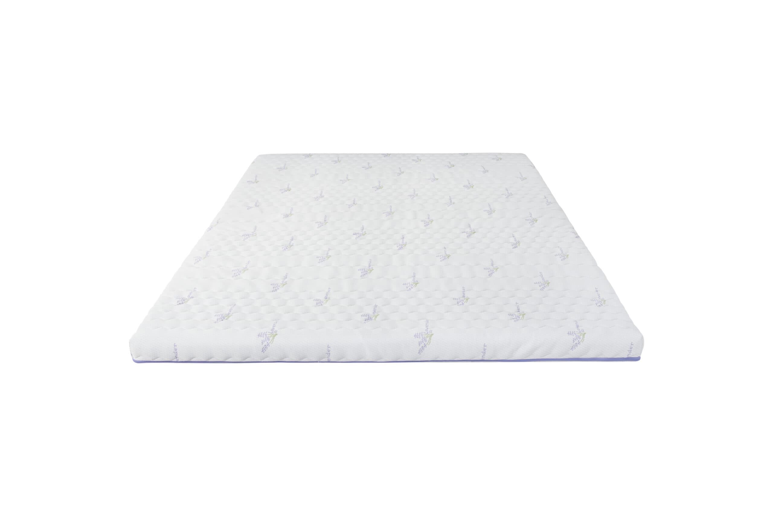 Topper cu spuma poliuretanica Superconfort Lavant 7 Zone 160x200, husa detasabila si lavabila, tratament lavanda, fermitate medie