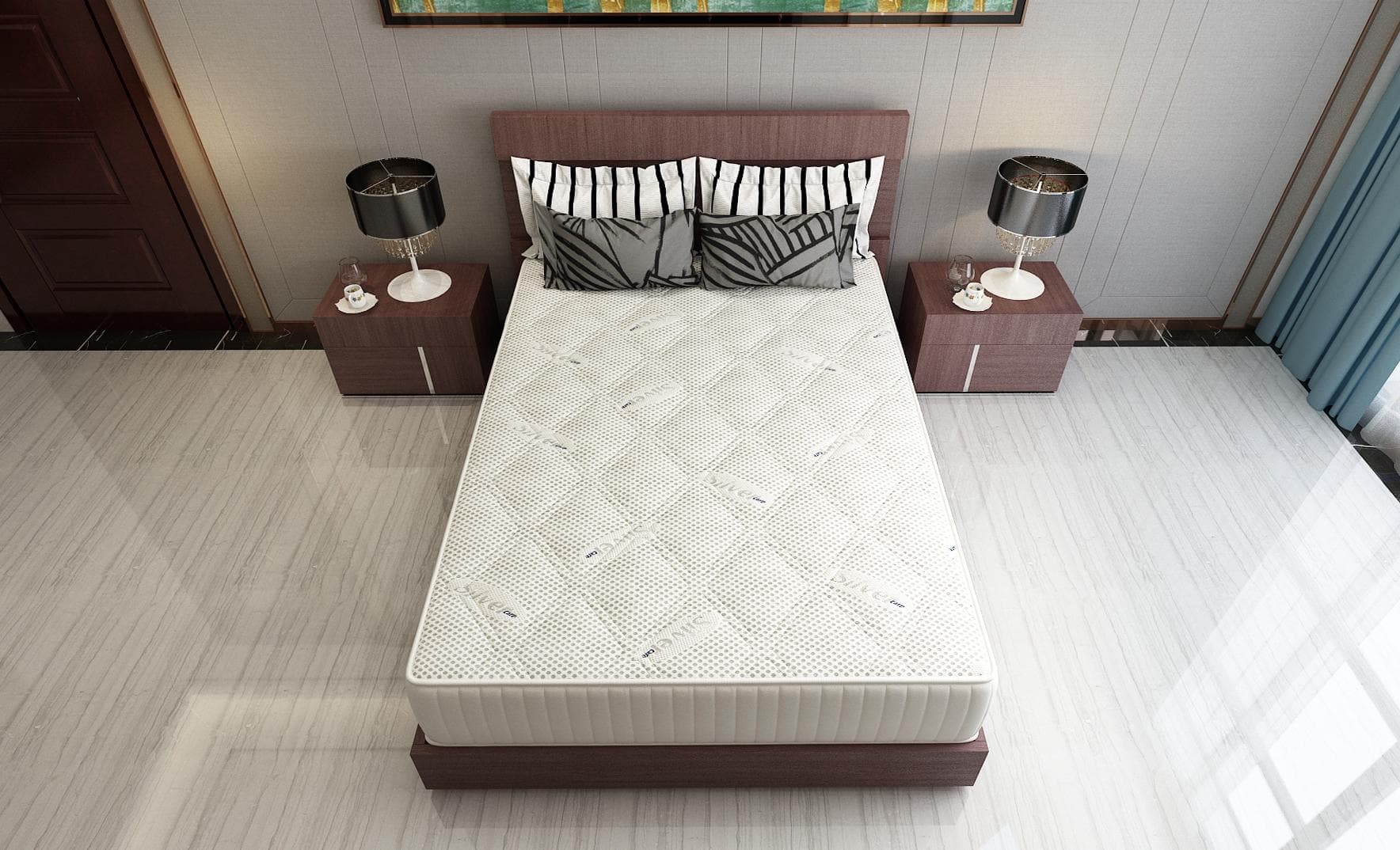 Saltea cu memorie si arcuri Silver Evolution Pocket Spring, Horeca, 160x200, inaltime 30 cm, husa cu ioni de argint, fermitate ridicata - 10