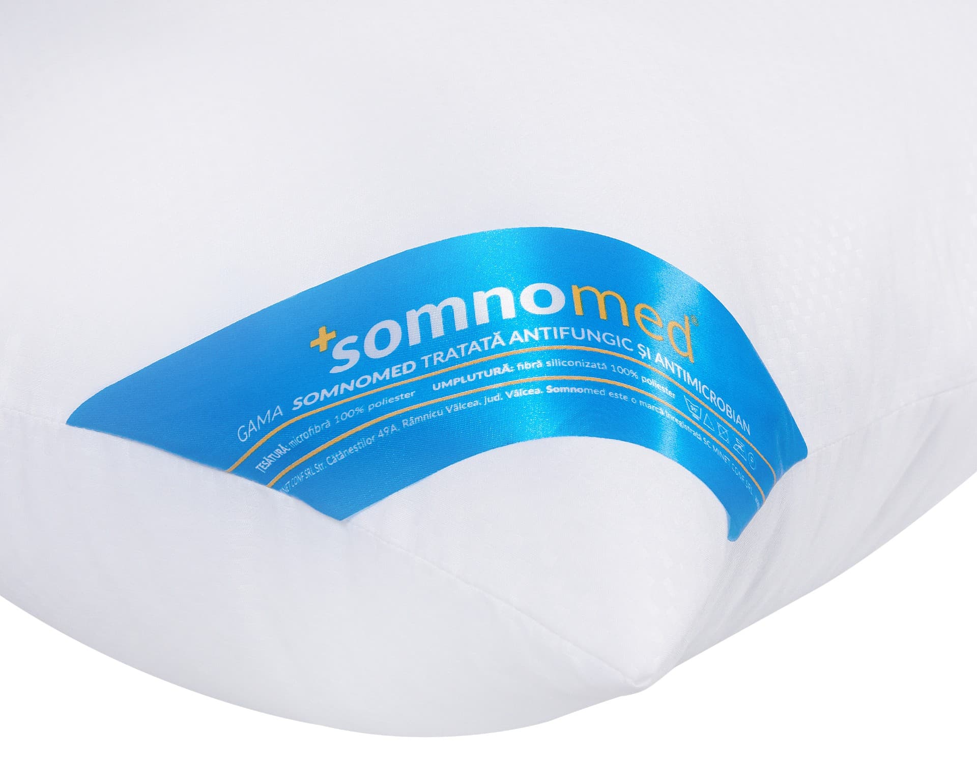 Perna din nanopuf Somnomed Reverie, Antimicrobiana si Antifungica, lavabila la 95°C - 50x70 cm - 4