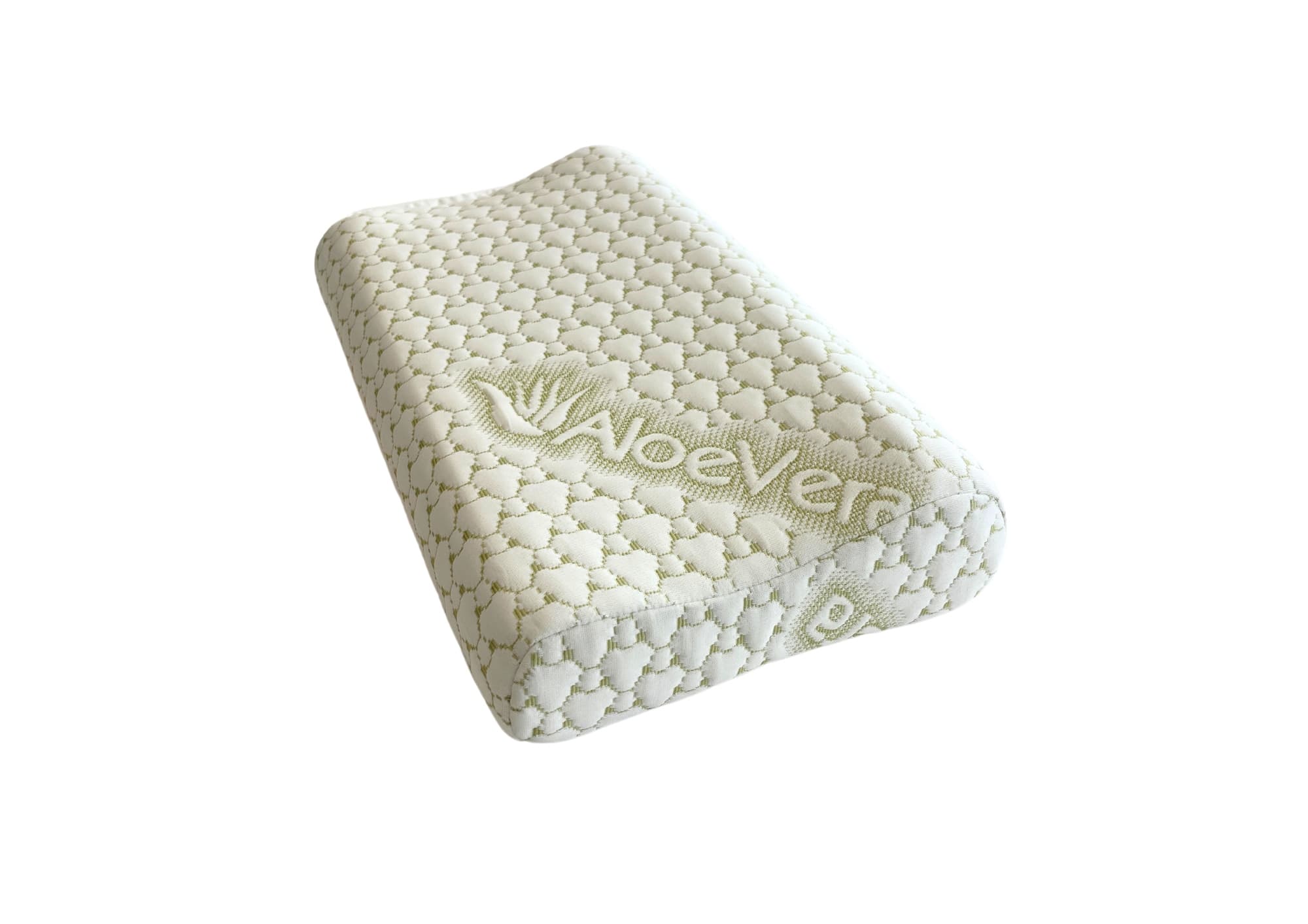 Perna ergonomica Aloe Vera Memory, sustinere exacta pentru gat si cap, husa detasabila, 30x50x10/8 cm - 3
