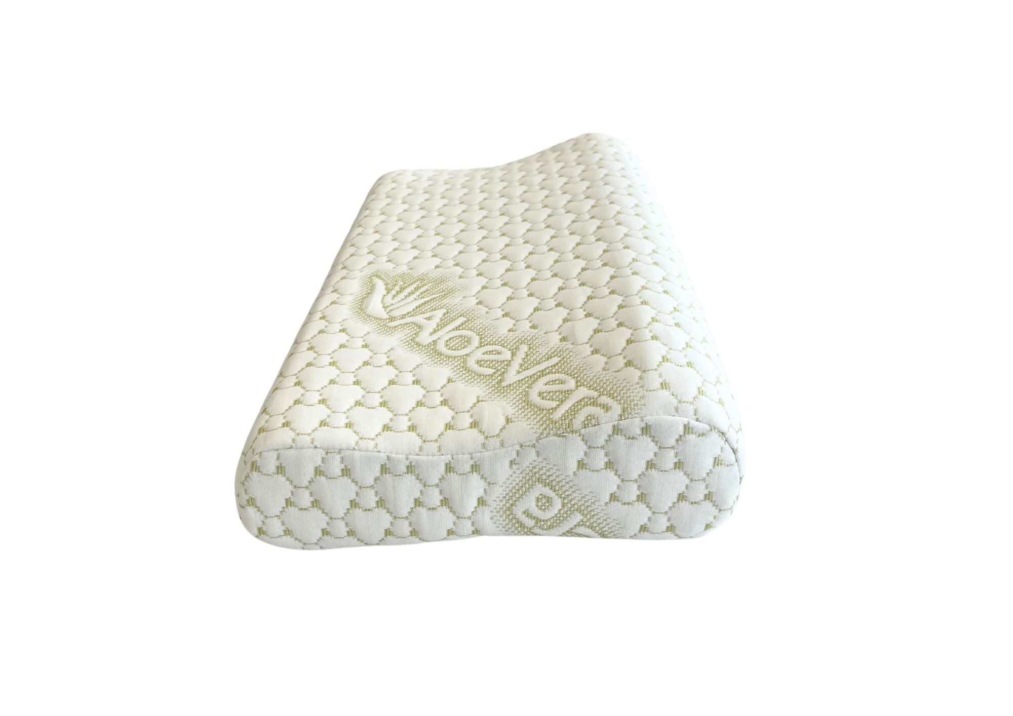 Perna ergonomica Aloe Vera Memory, sustinere exacta pentru gat si cap, husa detasabila, 30x50x10/8 cm - 2