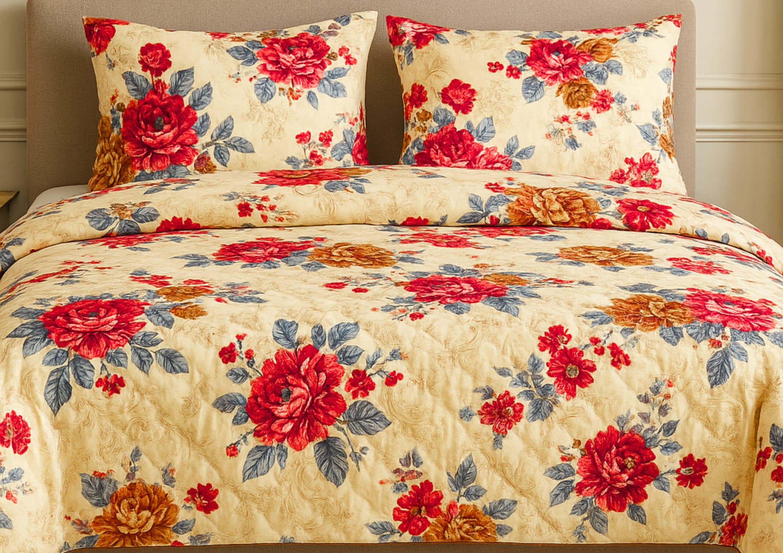 Set pilota Amore, matlasata ata, fill 250gsm 200x220 + 2 perne Luxury Amore, nematlasate 50x70 - 2