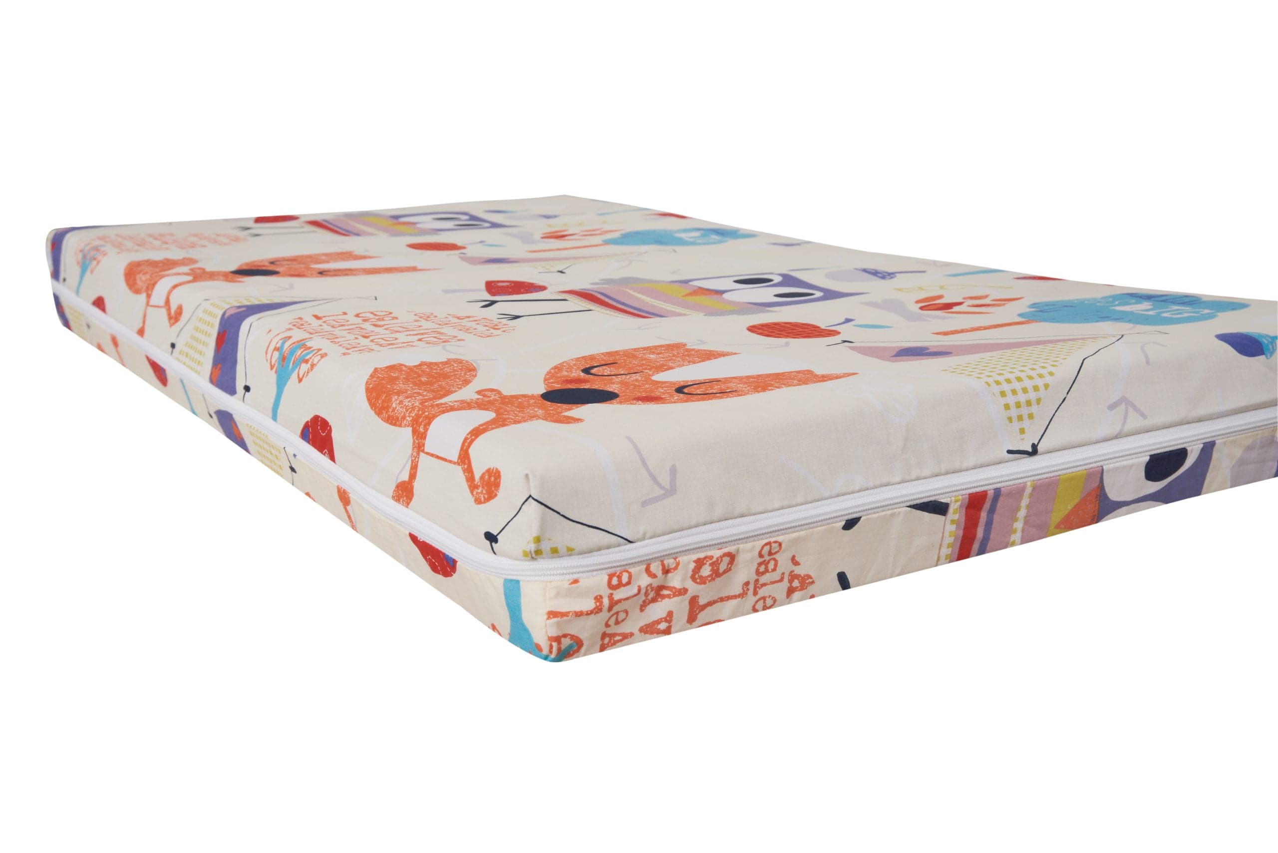 Saltea cu memorie Somnart Memory 60x120, înălțime 10 cm, pentru bebeluși și copii, husă impermeabilă, fermitate medie, model bufniță - 2