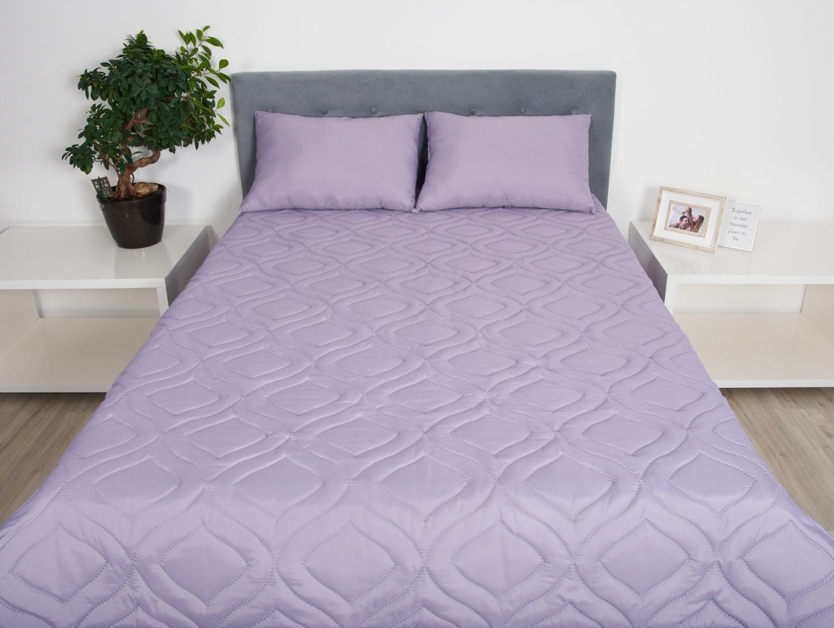 Perna 70x70 Somnart Belina, microfibra, lavabila la masina, vidata, Lavander - 4