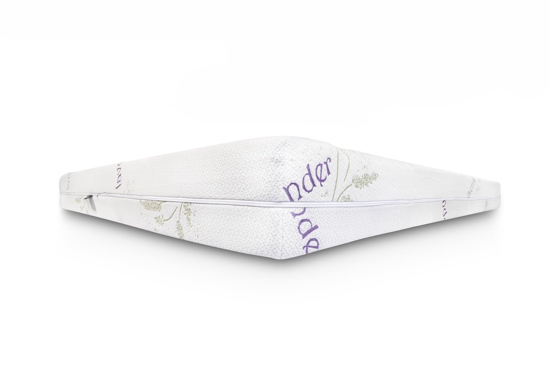 Saltea cu spumă poliuretanică 7 zone confort Somnart Lavender Fragrance 140x200, înălțime 18 cm, husă tratată lavandă, lavabilă, fermoar, fund anti-alunecare, fermitate medie - 2