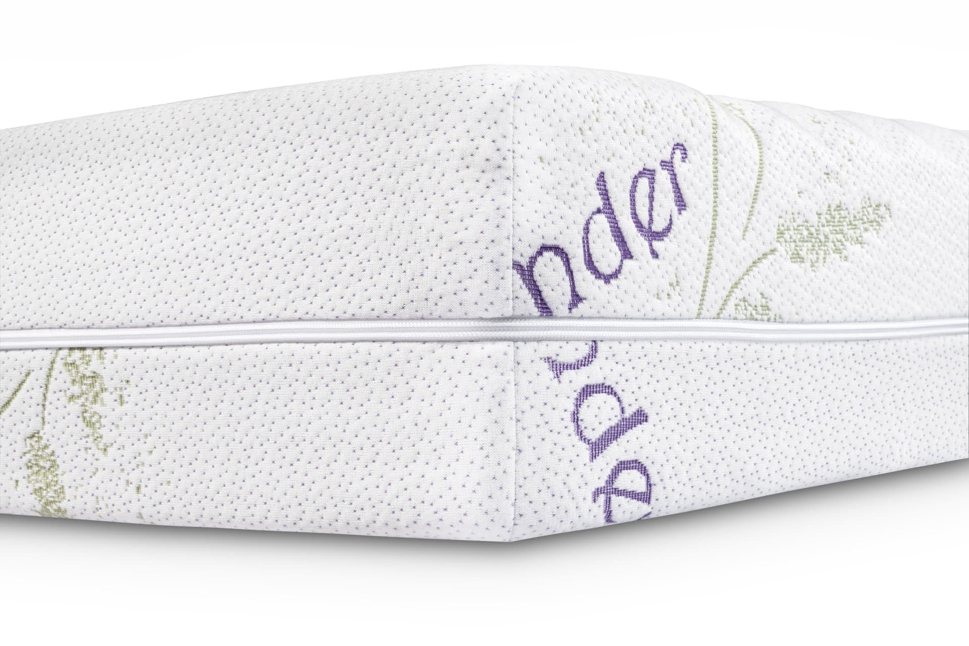Saltea cu spumă poliuretanică 7 zone confort Somnart Lavender Fragrance 140x200, înălțime 18 cm, husă tratată lavandă, lavabilă, fermoar, fund anti-alunecare, fermitate medie - 3
