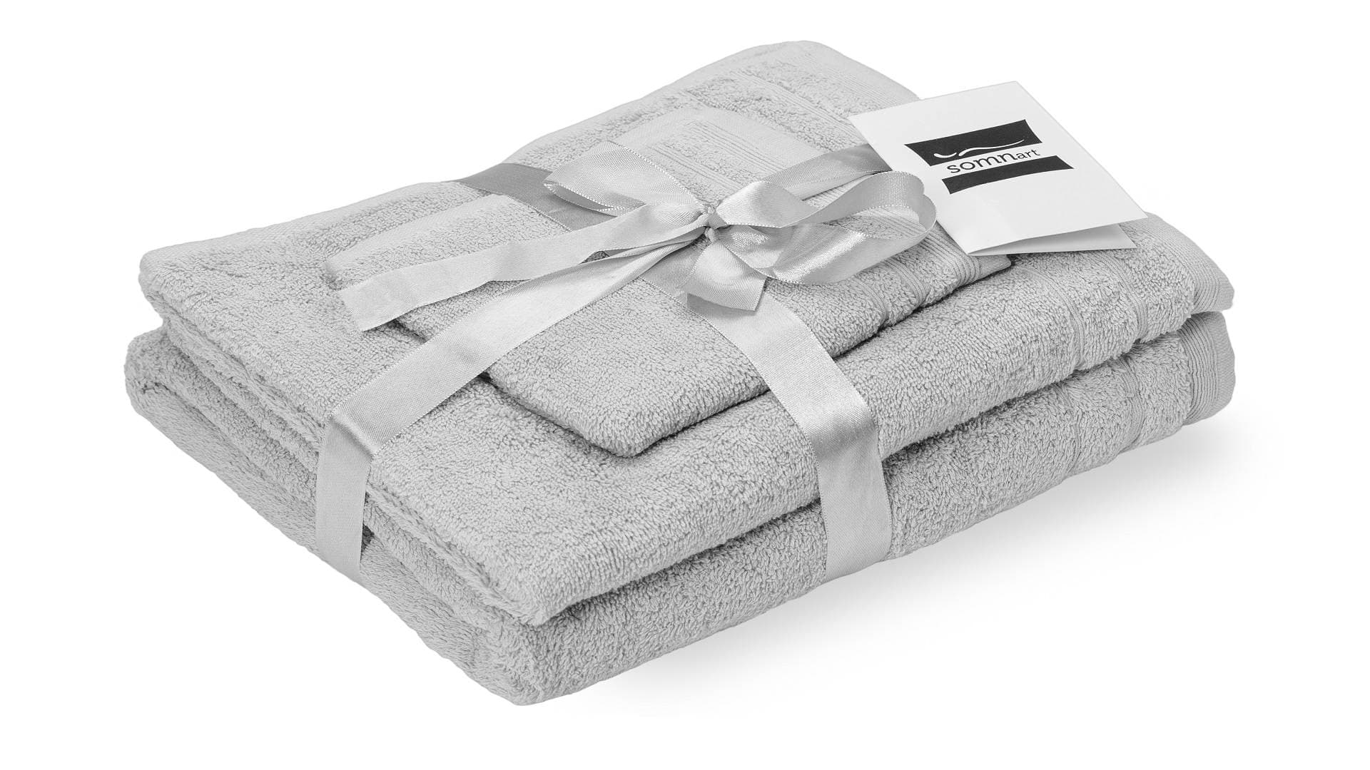 Set prosoape bumbac DOMINE, 600gsm, de fata 50x90 cm + de corp 70x140 + de maini 30x50 cm - alb optic - 2