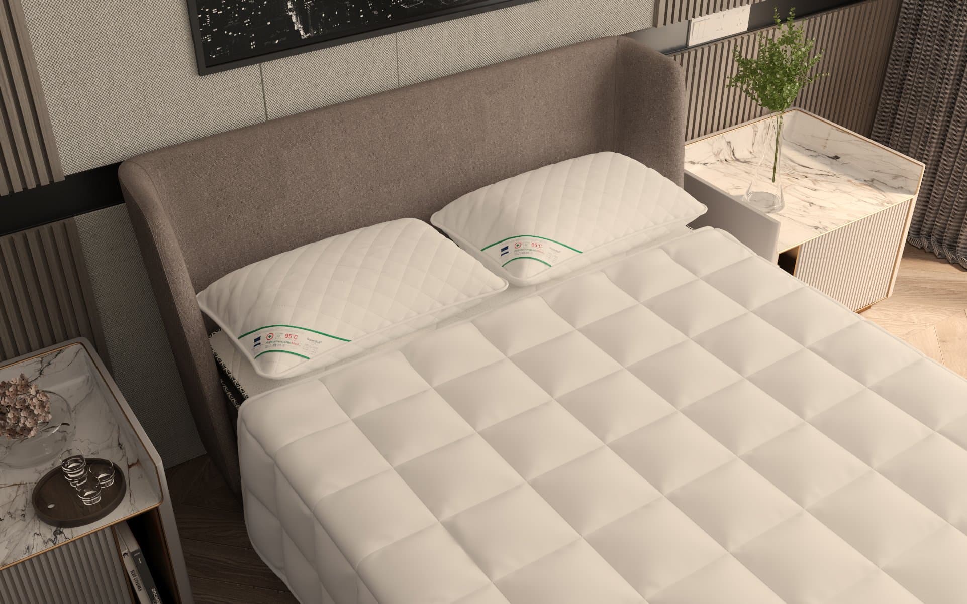 Perna Somnart HypoallergenicMed, lavabila la 95°C - 50 x 70 cm - 2