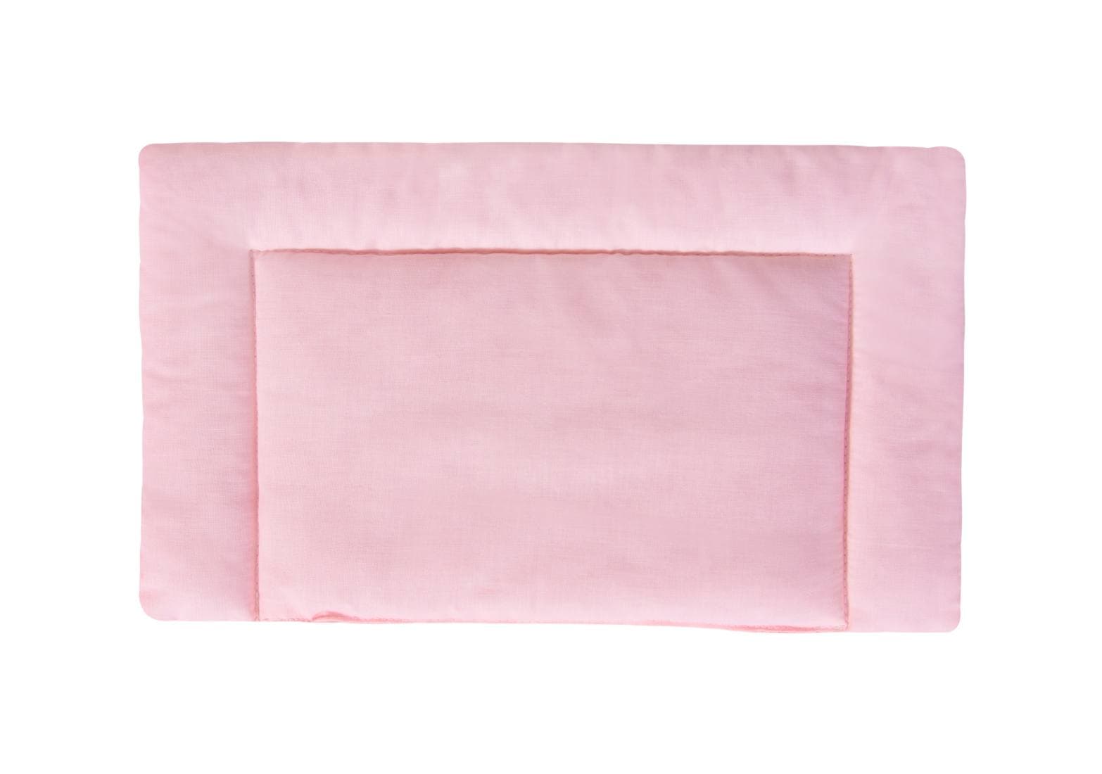 Lenjerie patut bebe, SomnART, cearceaf pat 60x120x10 cu elastic, cearceaf pilota 80x110, perna joasa 20x35, Roz - 3