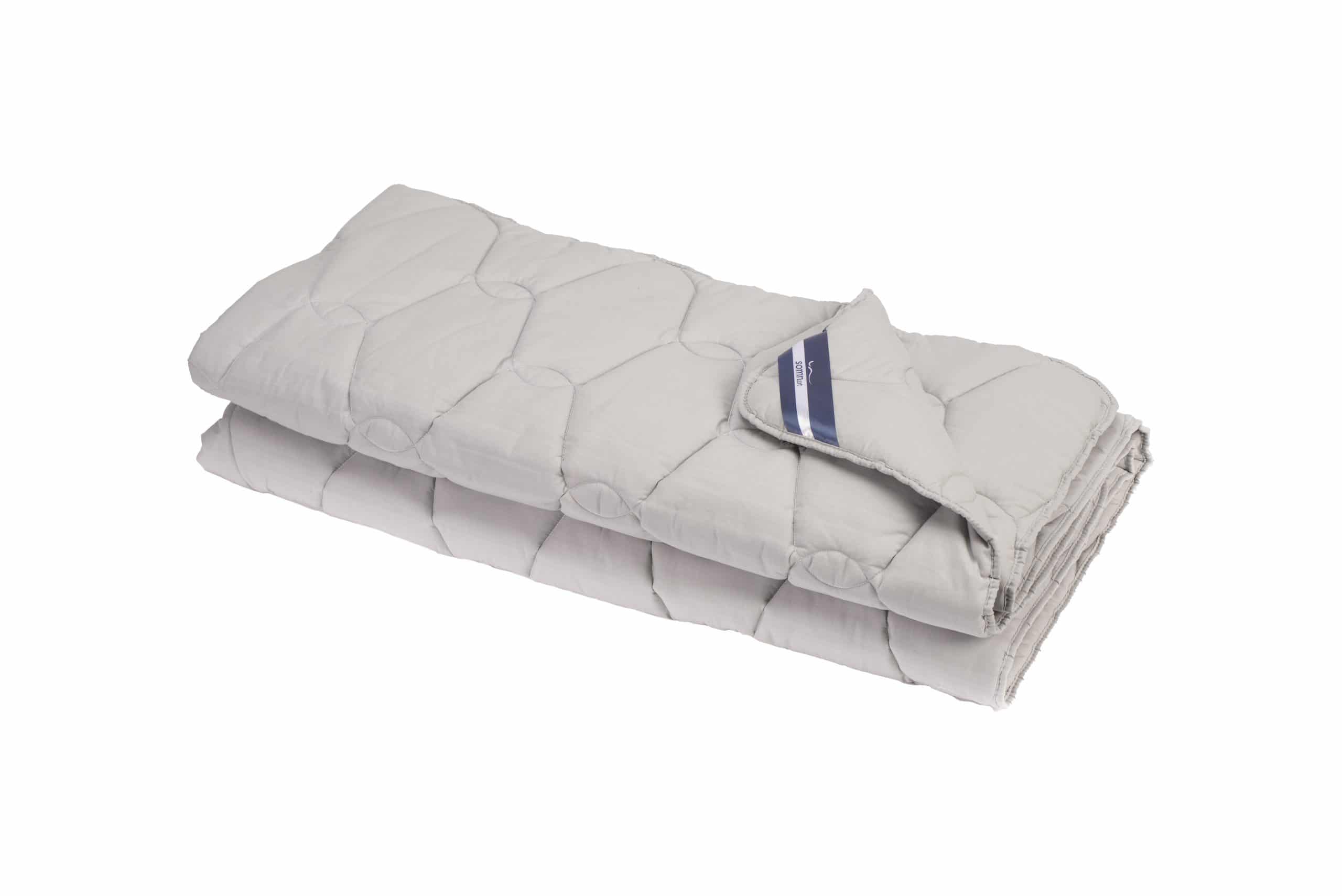 Set Pilota bumbac Somnart Bella 180x200cm 200g model biscuite + 2 perne bumbac Somnart Bella, 50x70cm, Gri - 4