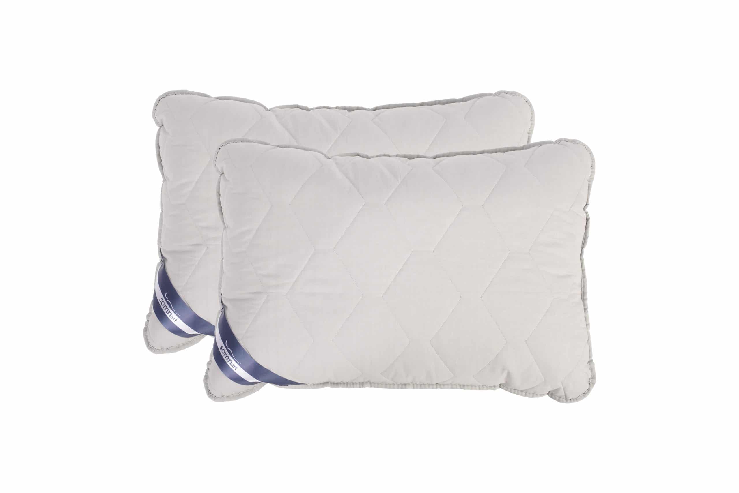 Set Pilota bumbac Somnart Bella 180x200cm 200g model biscuite + 2 perne bumbac Somnart Bella, 50x70cm, Gri - 3