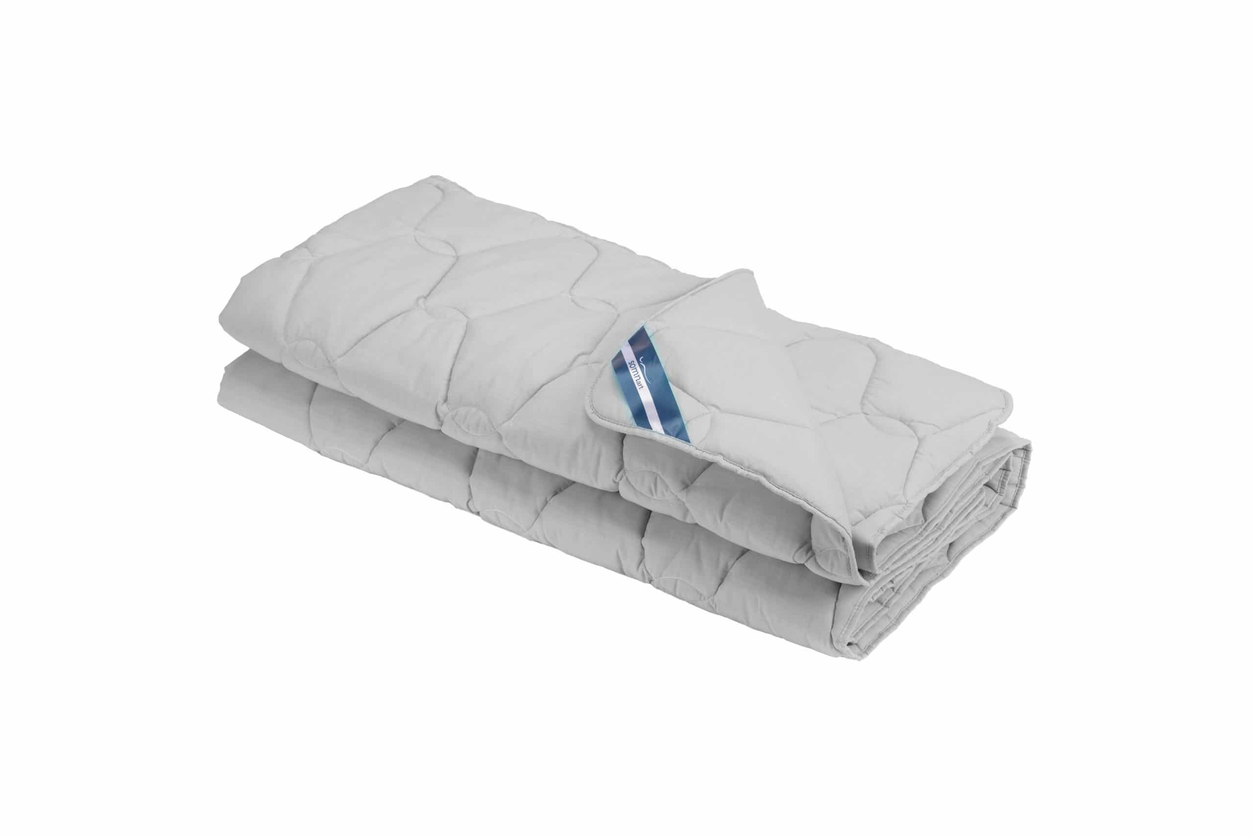 Pilota bumbac Somnart Bella 180x200cm, umplutura 200 g/mp, de vara, gri - 2