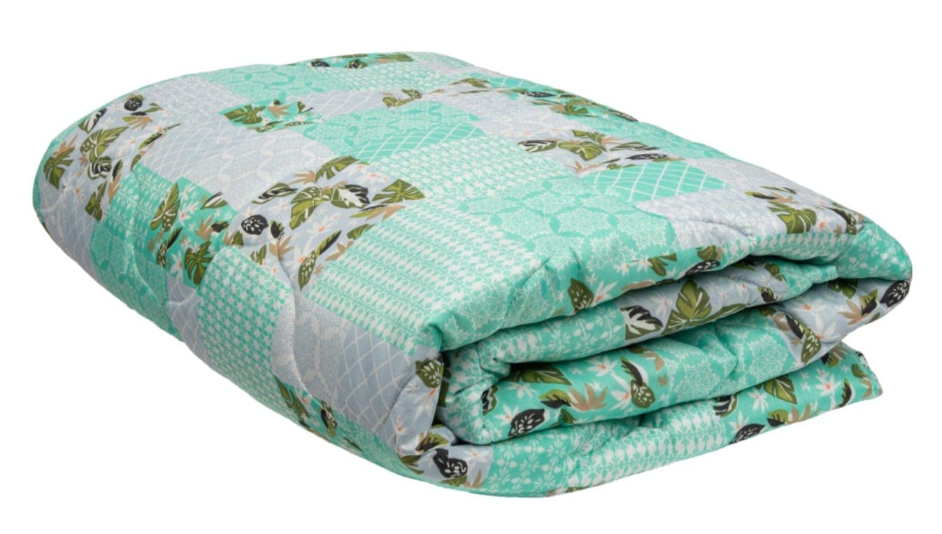 Pilota matlasata Ultrasleep Green Flowers Somnart, 180x200 cm, 250 g, microfibra, lavabila la 40°C - 3