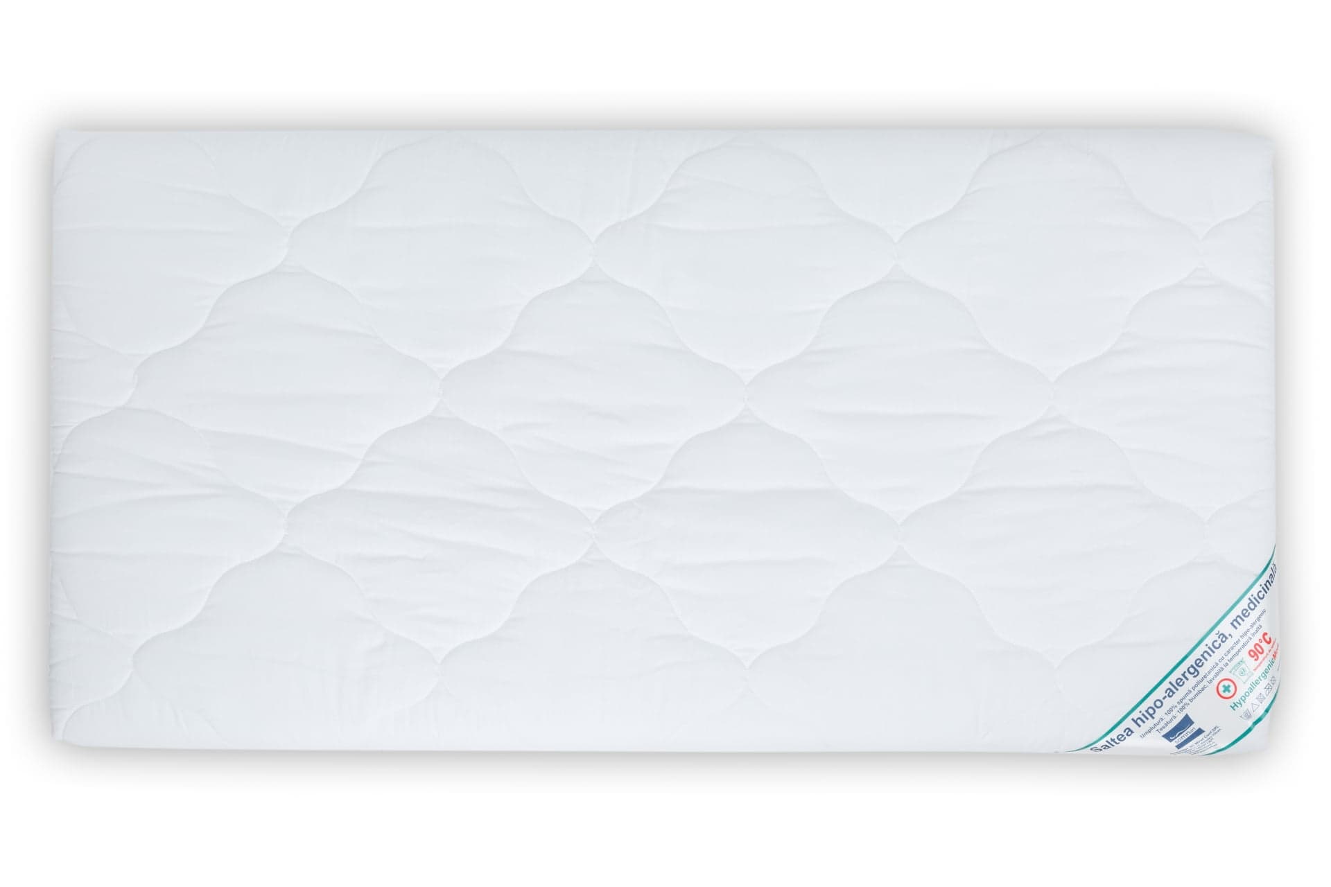 Saltea cu spumă poliuretanică Somnart HypoallergenicMed 60x120, înălțime 10 cm, ortopedică, pentru bebeluși și copii, husă detașabilă, fermitate medie - 2