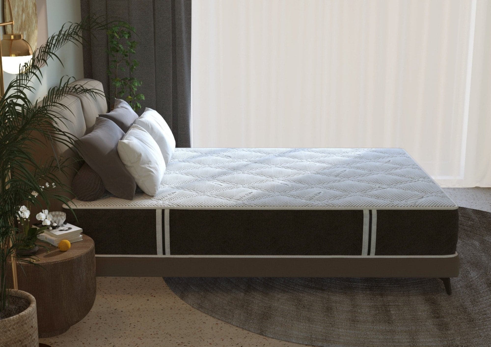 Saltea cu arcuri Pocket Somnart 2Face Confort 140x200, inaltime 22 cm, husa nedetasabila, manere, fermitate medie - 4