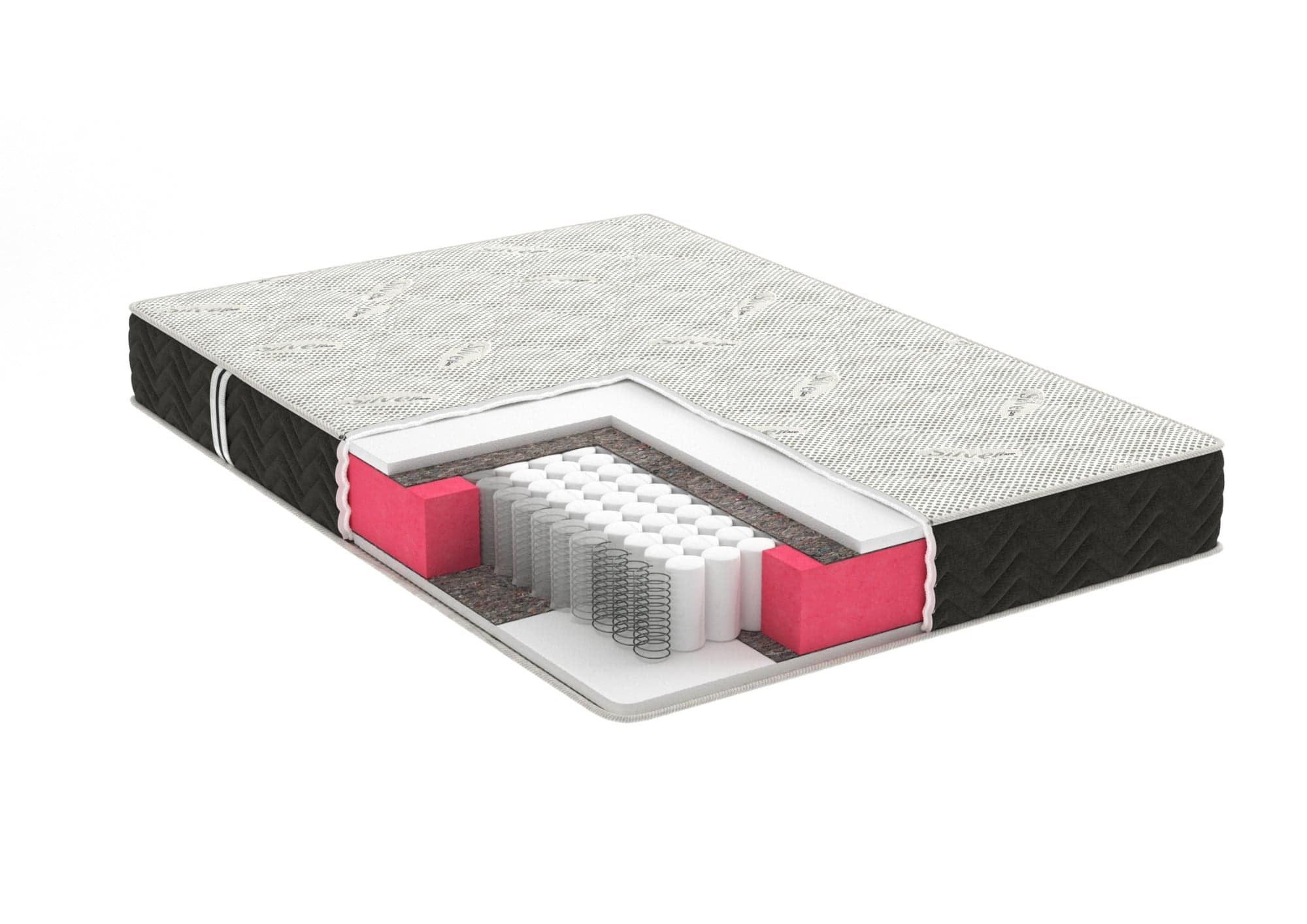 Saltea cu arcuri Pocket Somnart 2Face Confort 140x200, inaltime 22 cm, husa nedetasabila, manere, fermitate medie - 2