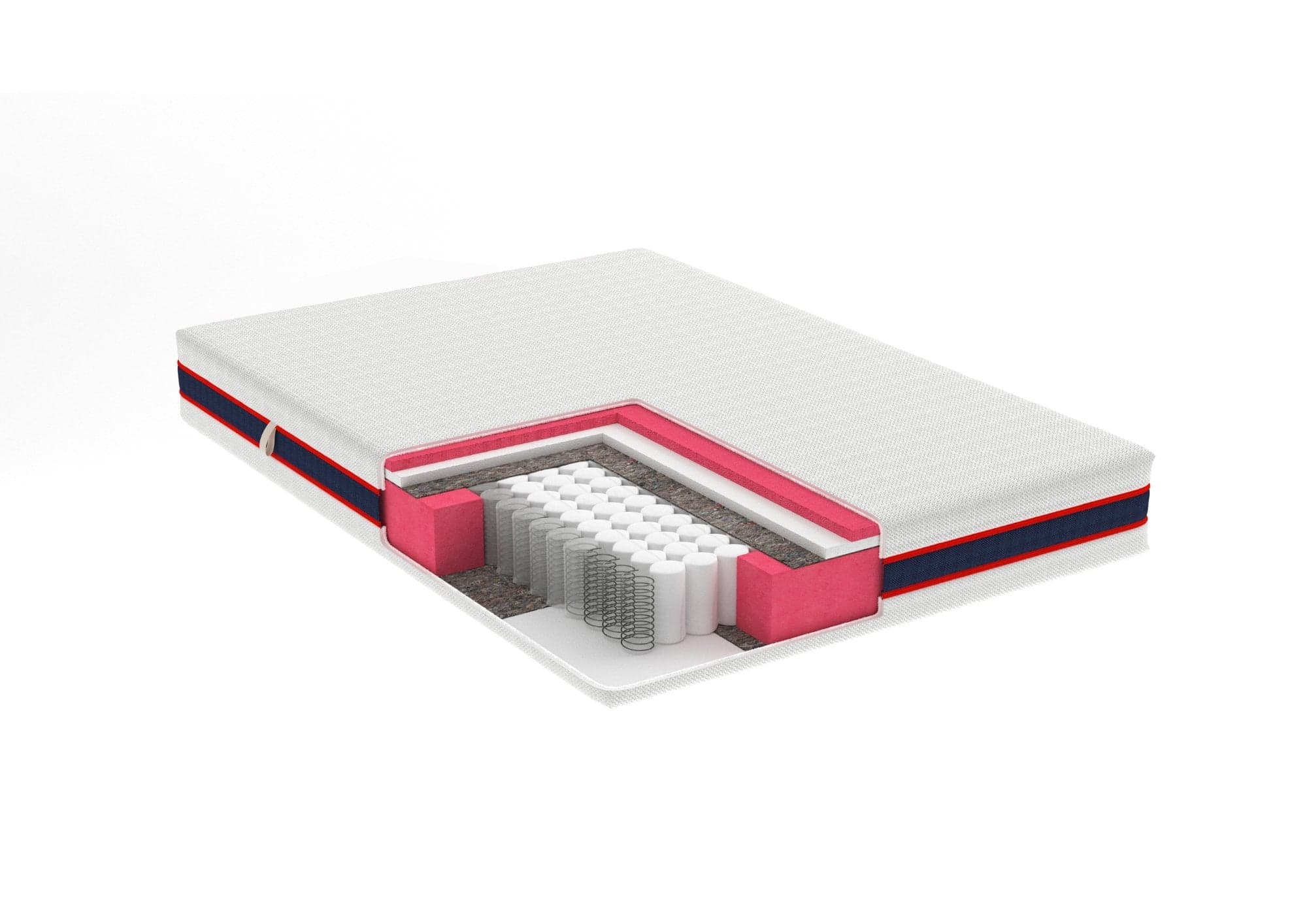 Saltea cu memorie și arcuri individuale Somnexpert AirCool HD Pocket Spring 140x200, înălțime 24 cm, husă detașabilă, fermitate medie - 2