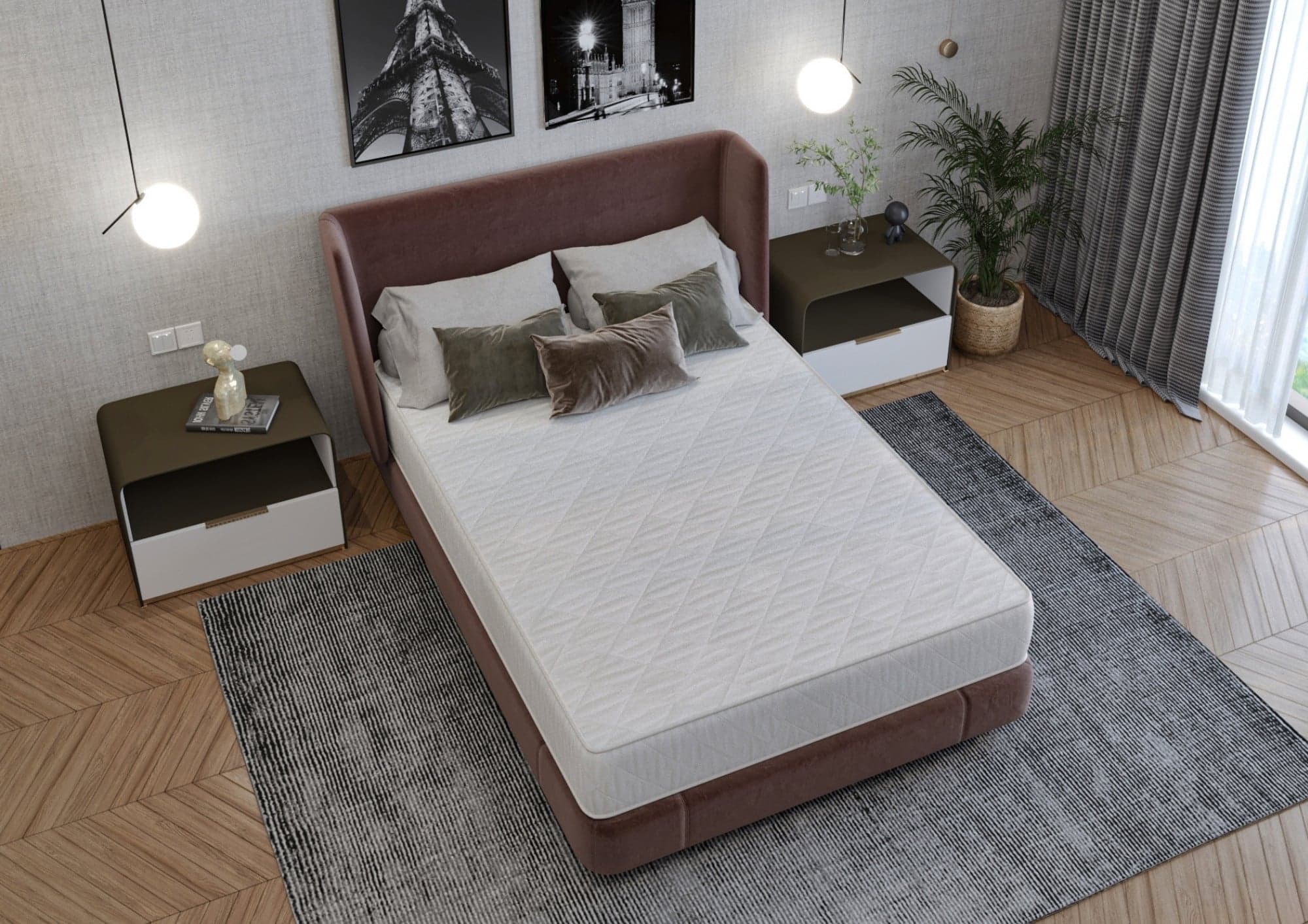Saltea cu arcuri SomnART DORMA 120x190, înălțime 20 cm, ortopedică, husă matlasată, duritate medie - 4