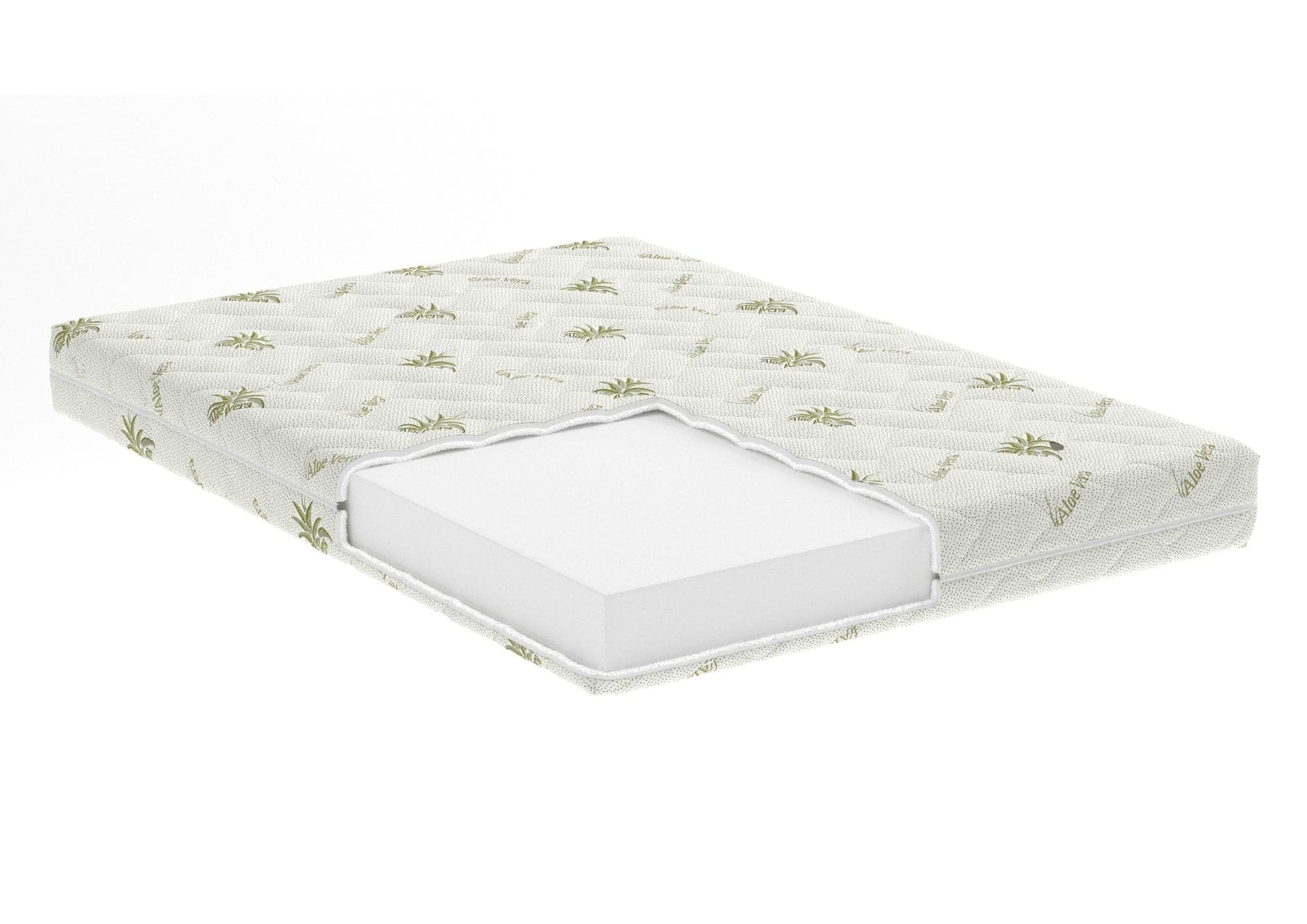 Saltea cu spumă poliuretanică SomnART FermiMax Aloe Vera 120x200, înălțime 15 cm, anatomică, husa lavabilă și detașabilă cu fermoar, rulată, fermitate ridicată - 2
