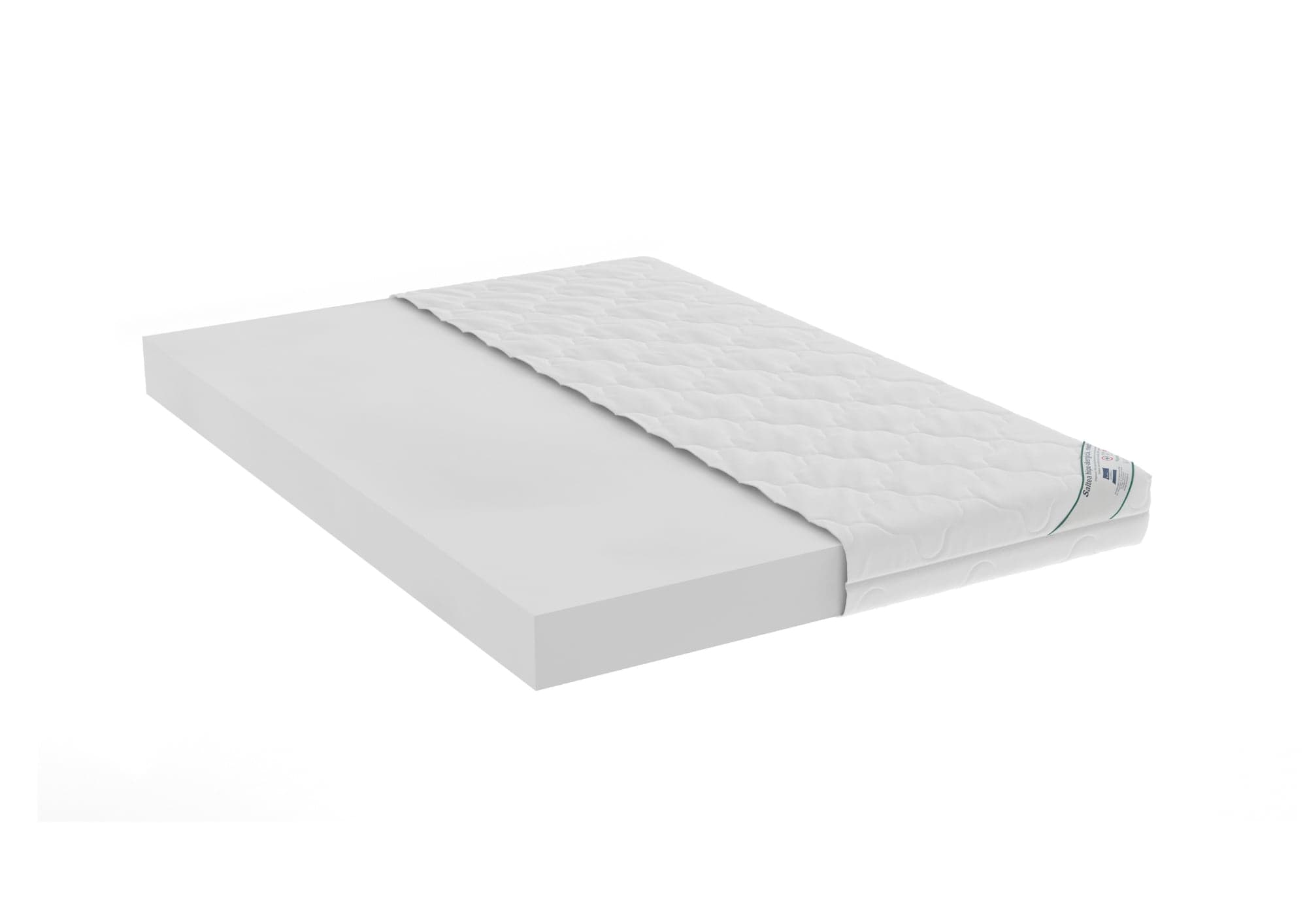Saltea cu spumă poliuretanică HypoallergenicMed PolyCotton 160x200, hipoalergenică, husă lavabilă și detașabilă cu fermoar, fermitate medie - 2