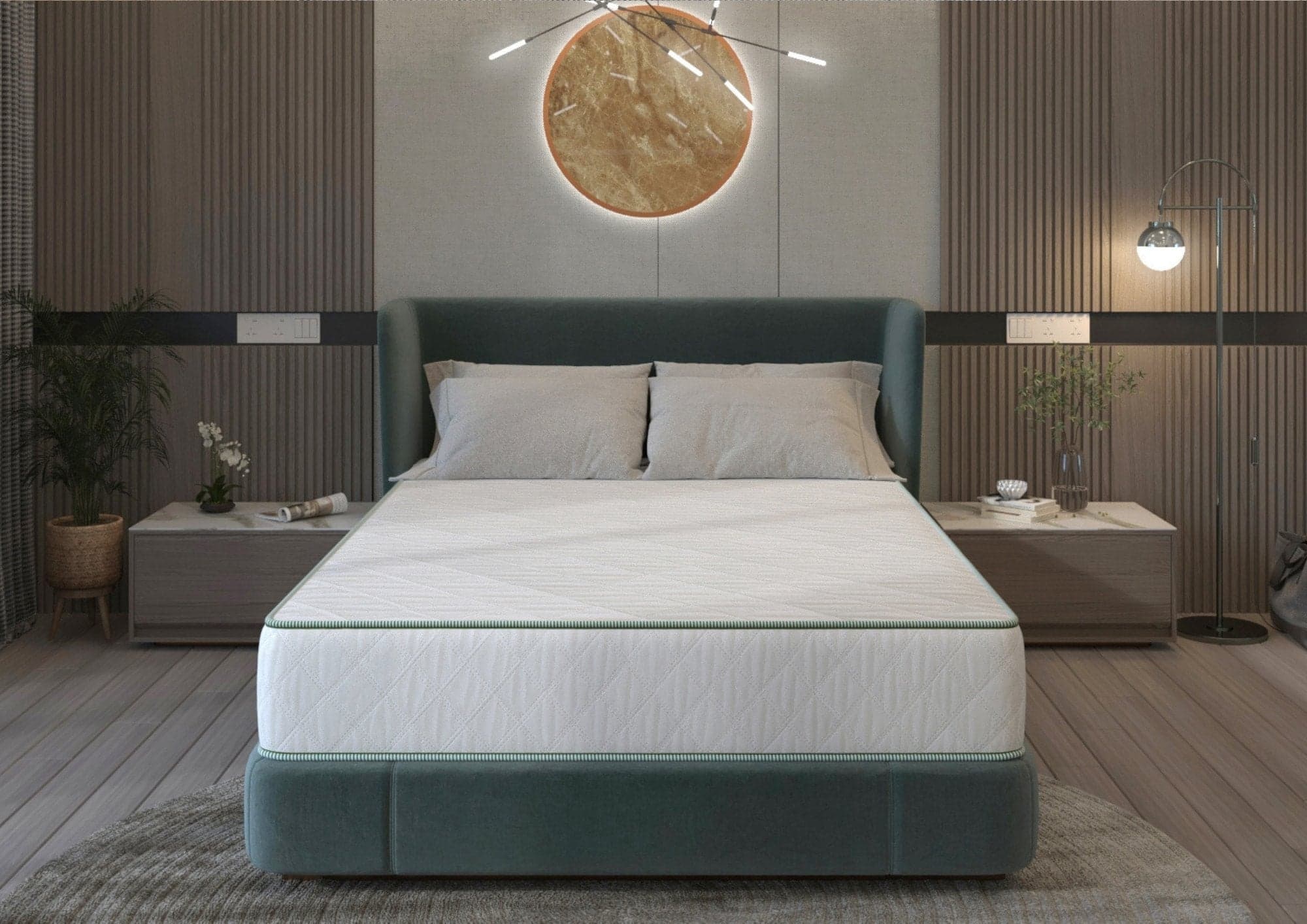 Saltea cu arcuri SomnART LETTO Plus 140x200, înălțime 24 cm, ortopedică, husă matlasată, duritate tare - 4