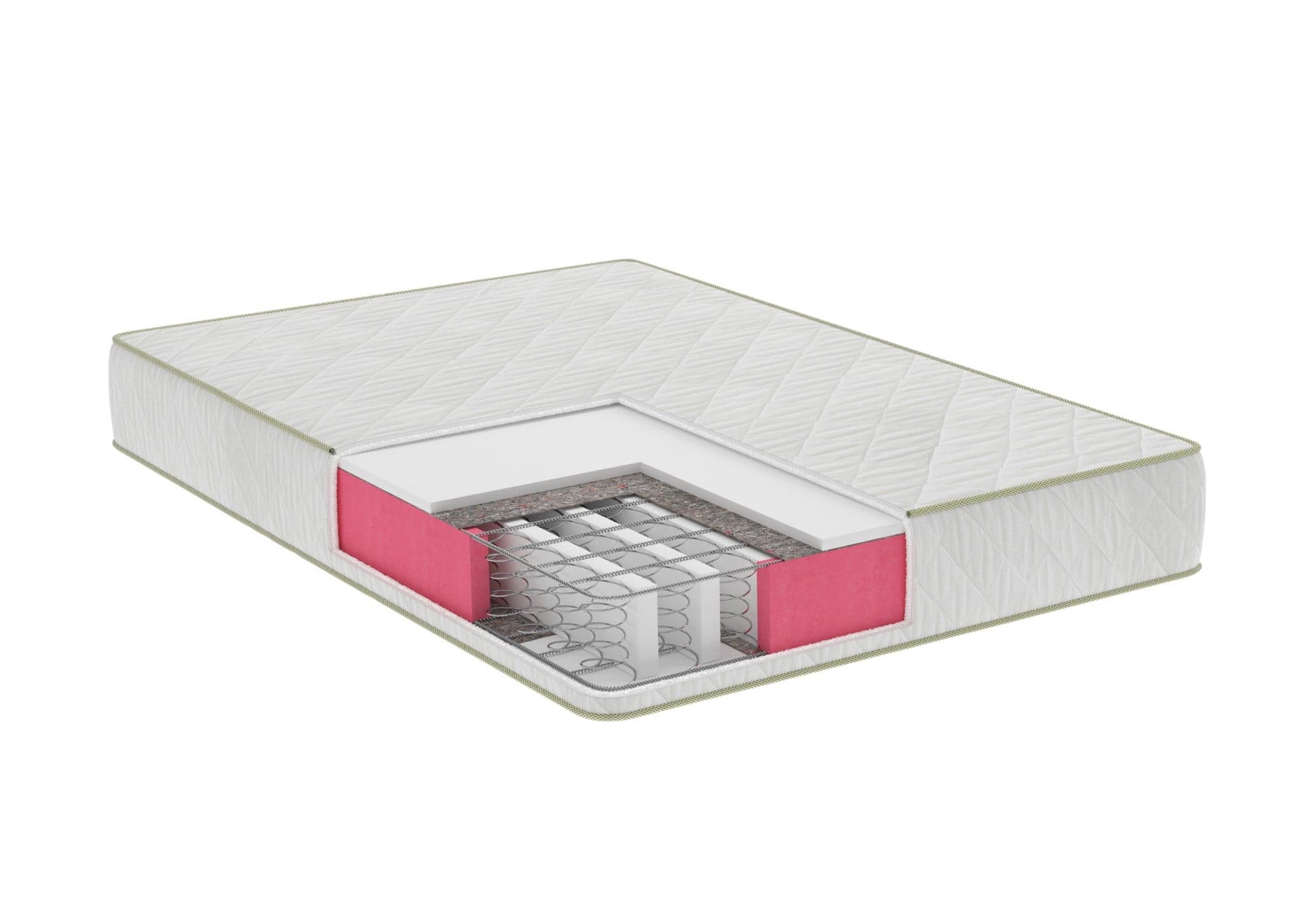 Saltea cu arcuri SomnART LETTO 90x200, înălțime 22 cm, ortopedică, husă matlasată, duritate medie-tare - 2
