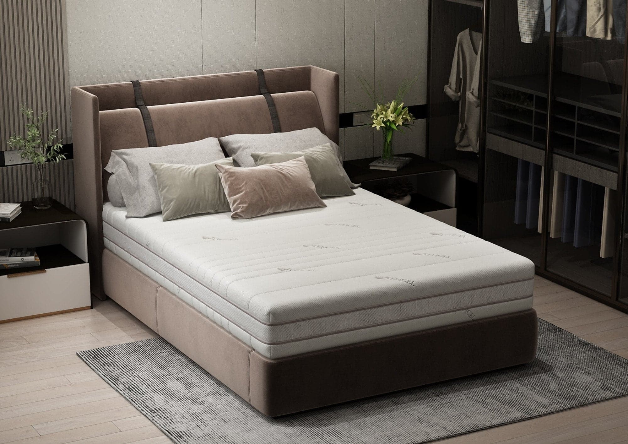 Saltea cu memorie Somnart Memory Tencel 160x200, înălțime 26 cm, 7 zone, aerisiere 3D AirMesh, husa detasabila si lavabila, fermiate medie