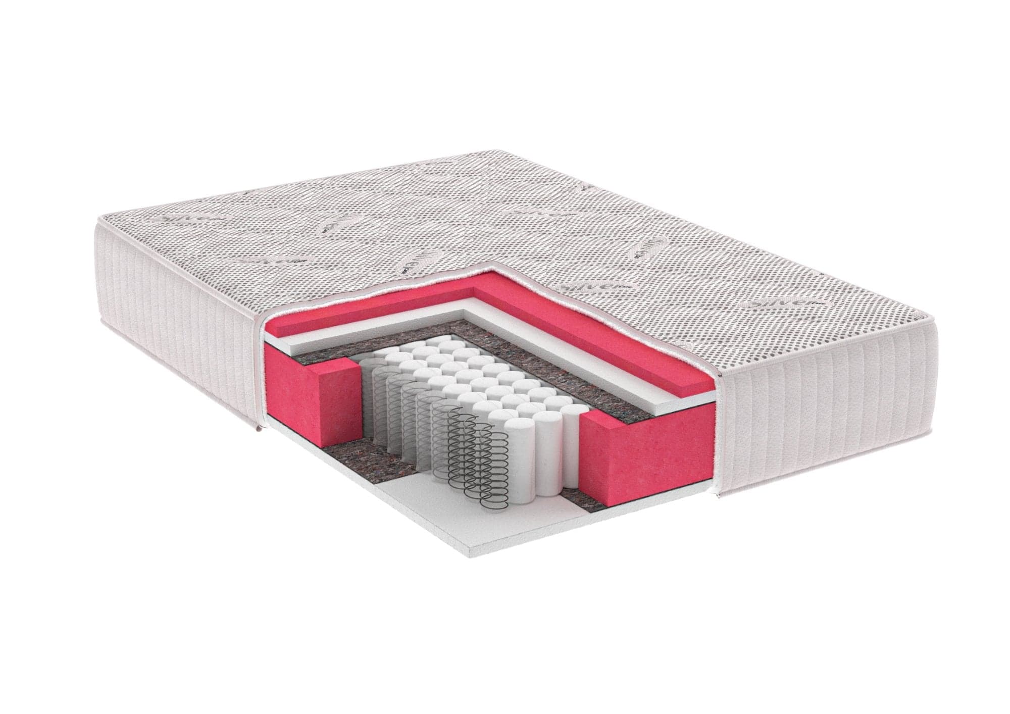 Saltea cu memorie si arcuri Silver Evolution Pocket Spring, Horeca, 90x200, inaltime 30 cm, husa cu ioni de argint, fermitate ridicata - 2