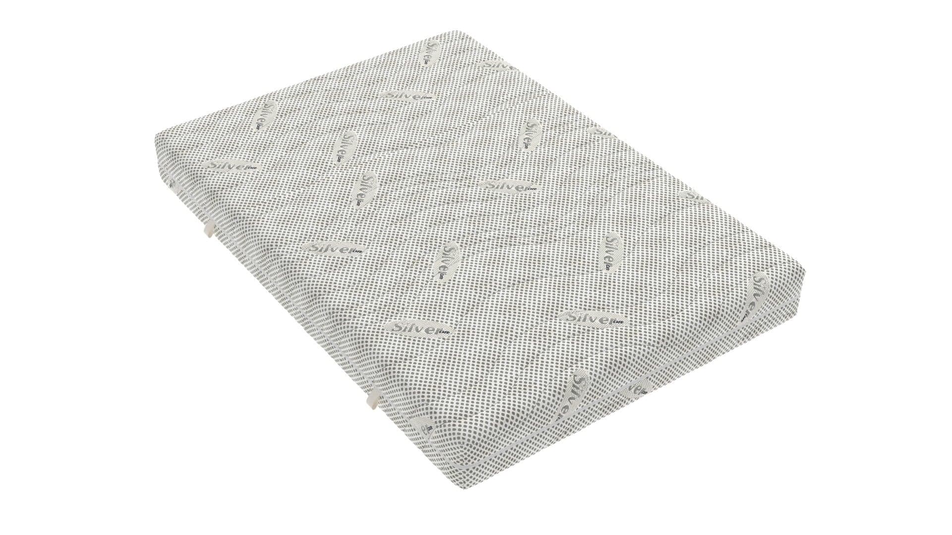 Saltea cu spuma poliuretanica Somnexpert Silver FORTE, 140x200, inaltime 20 cm, ortopedica, husa ioni argint lavabila, manere, fermitate mare - 6